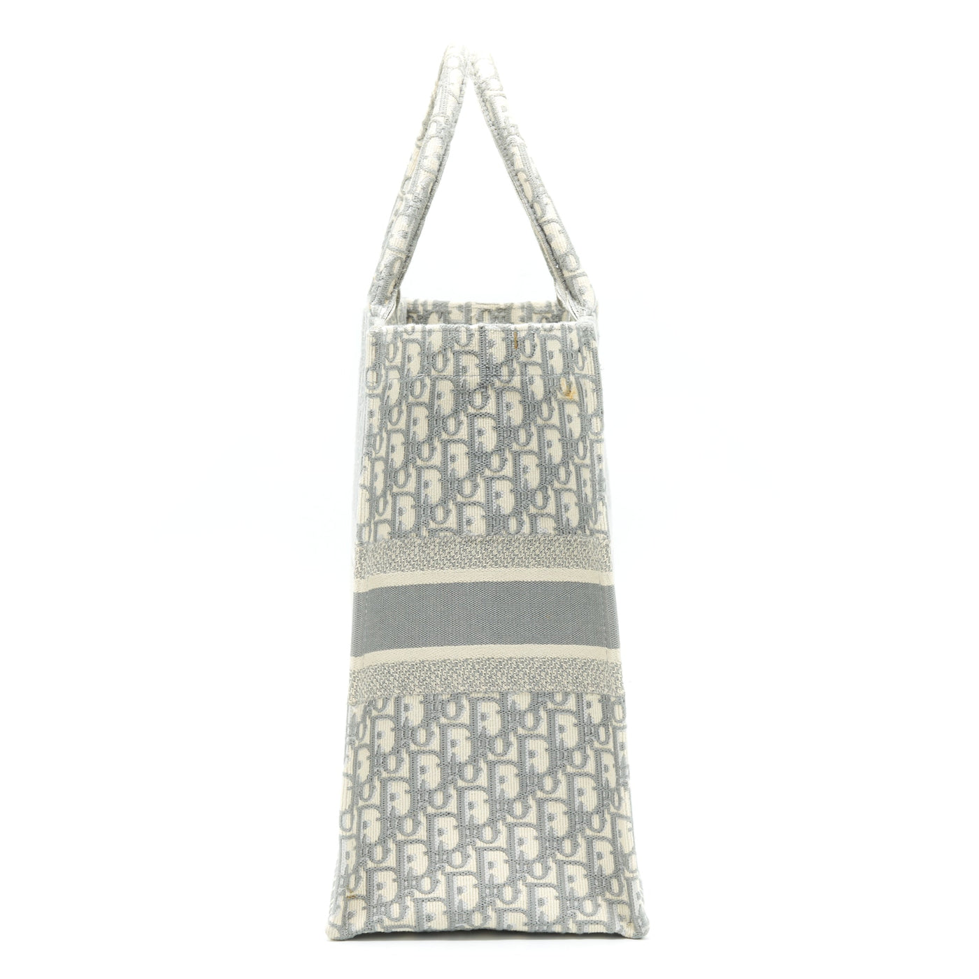 DIOR LARGE DIOR BOOK TOTE GREY OBLIQUE EMBROIDERY