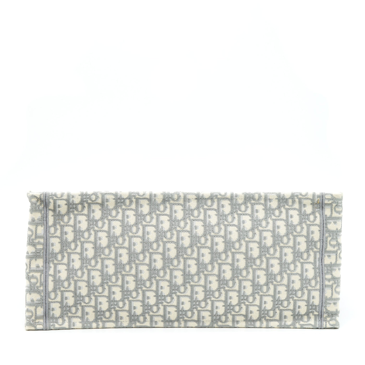 DIOR LARGE DIOR BOOK TOTE GREY OBLIQUE EMBROIDERY