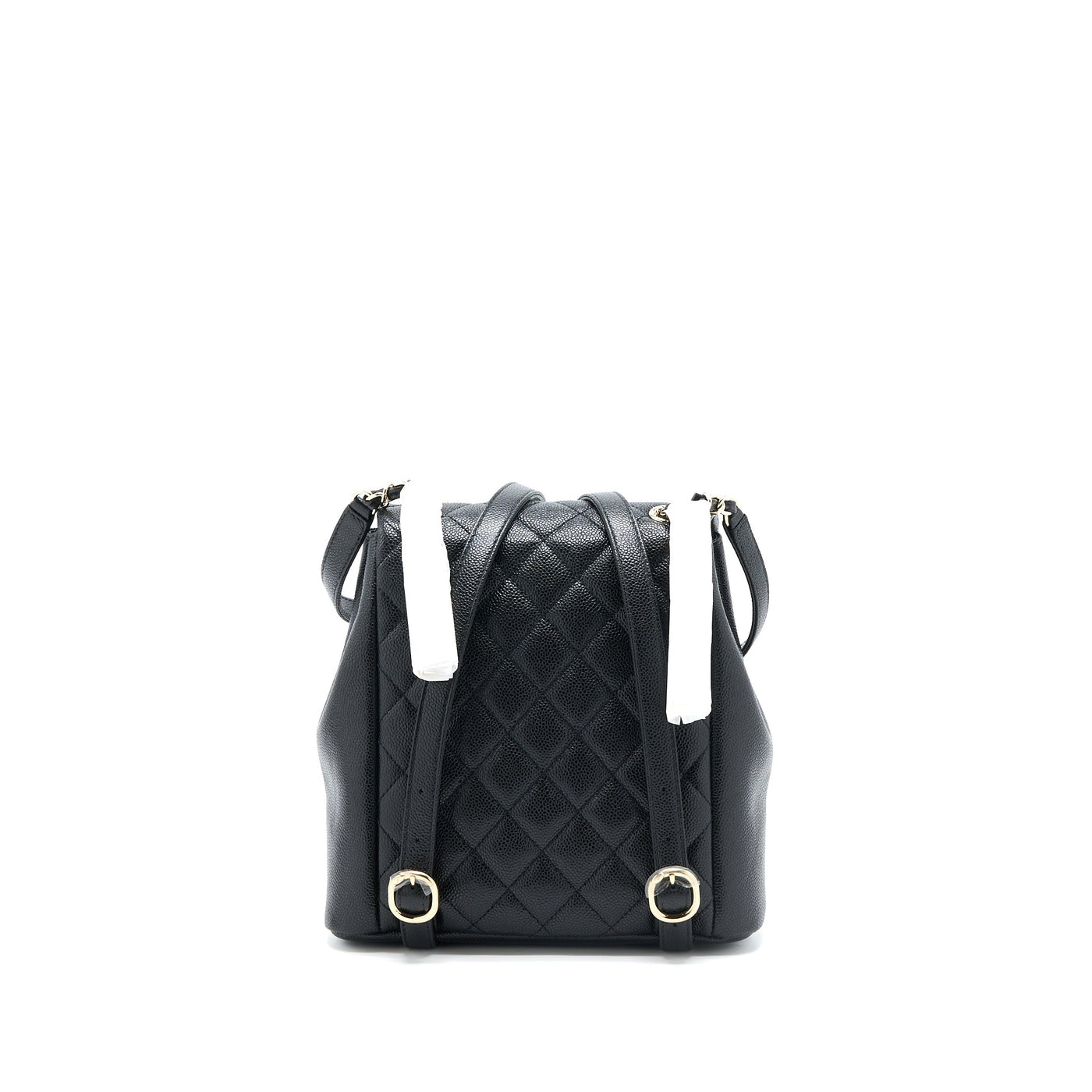 CHANEL 23P TRIPLE PACK BACKPACK CAVIAR BLACK LGHW (MICROCHIP)