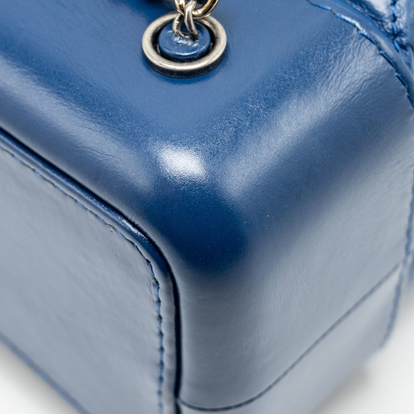CHANEL GABRIELLE BACKPACK AGED CALFSKIN BLUE MULTICOLOUR HARDWARE