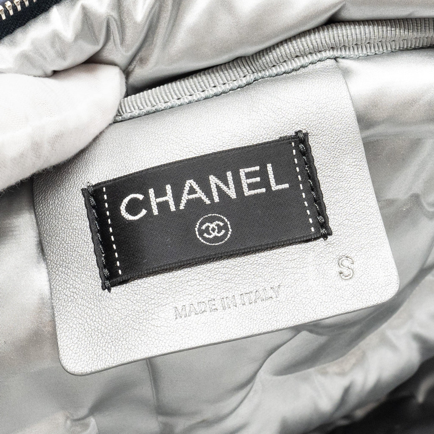 CHANEL DOUDONE PADDED BACKPACK NYLON DARK GREY SHW