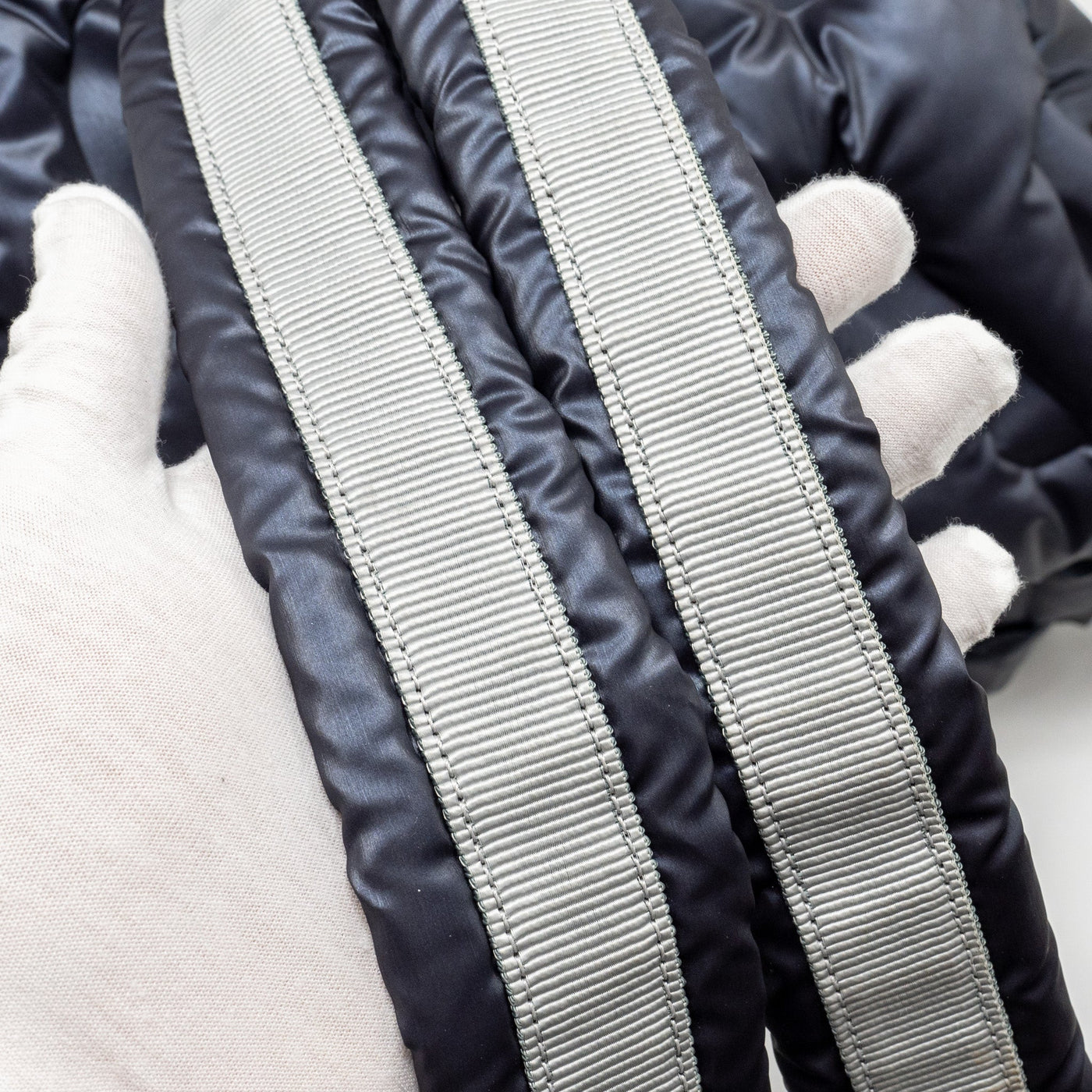 CHANEL DOUDONE PADDED BACKPACK NYLON DARK GREY SHW