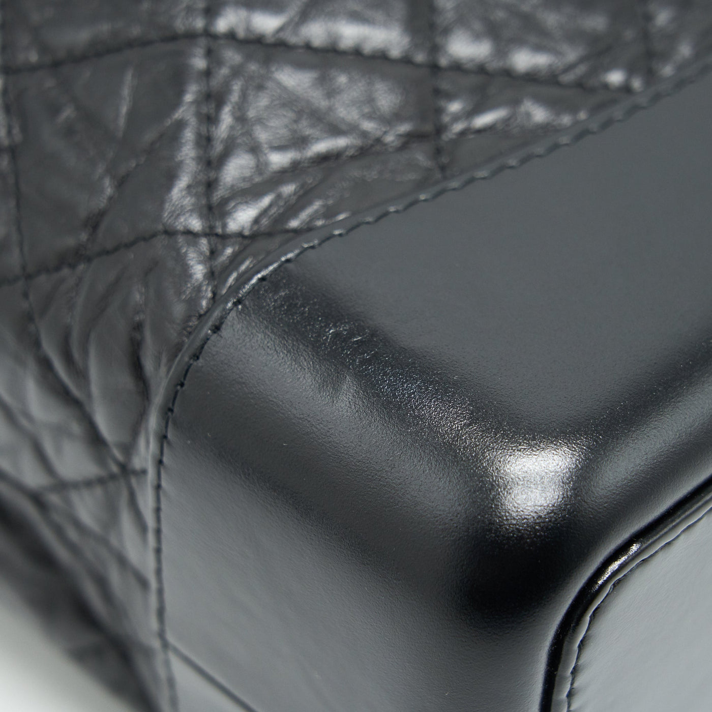 CHANEL GABRIELLE BACKPACK AGED CALFSKIN/ SMOOTH CALFSKIN BLACK RUTHENIUM HARDWARE
