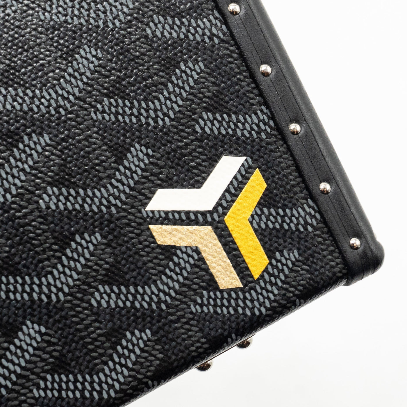 GOYARD MINAUDIERE TRUNK BAG GOYARDINE CANVAS BLACK SHW