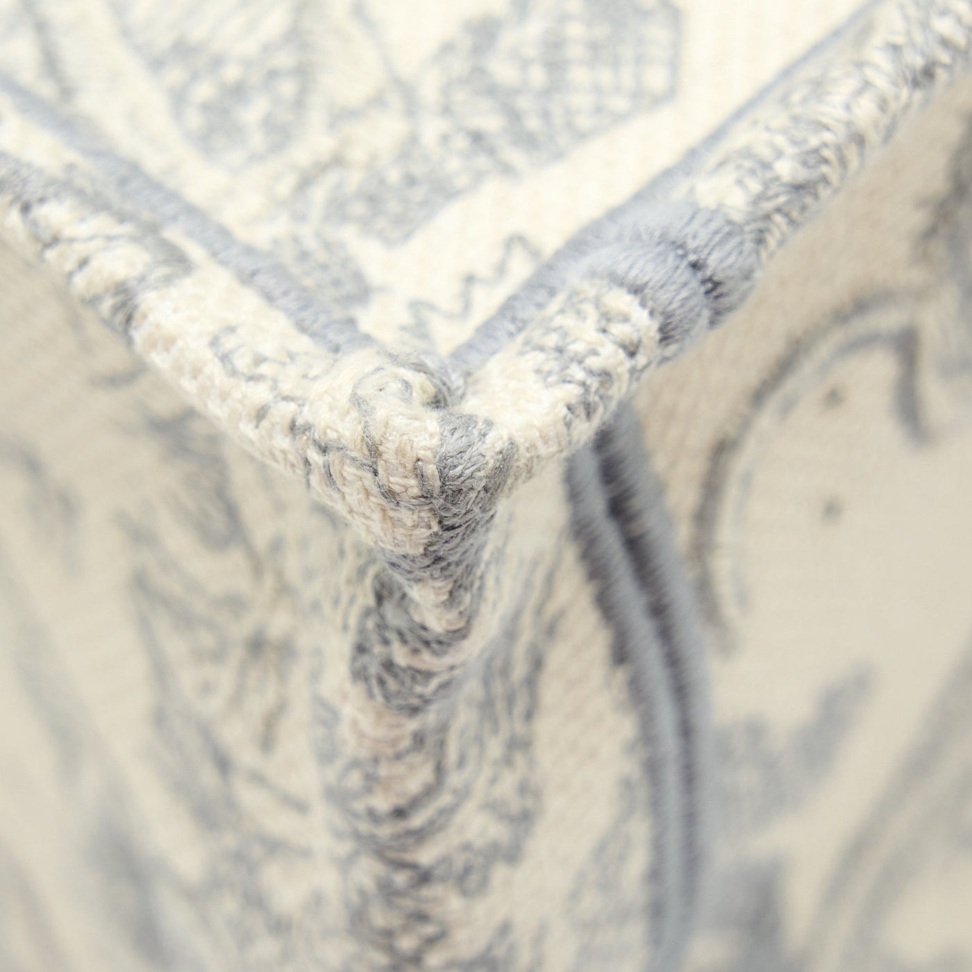 DIOR MEDIUM DIOR BOOK TOTE GREY TOILE DE JOUY EMBROIDERY