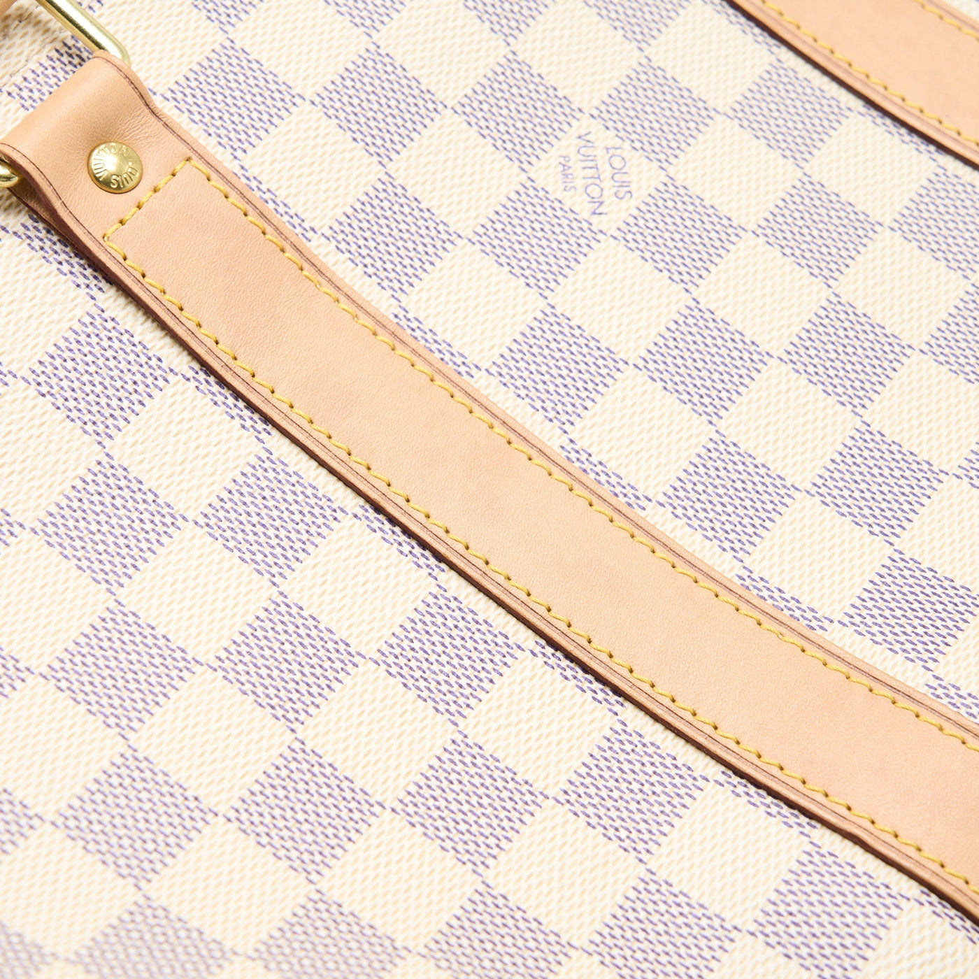 LOUIS VUITTON KEEPALL BANDOULIERE 55 DAMIER AZUR CANVAS GHW