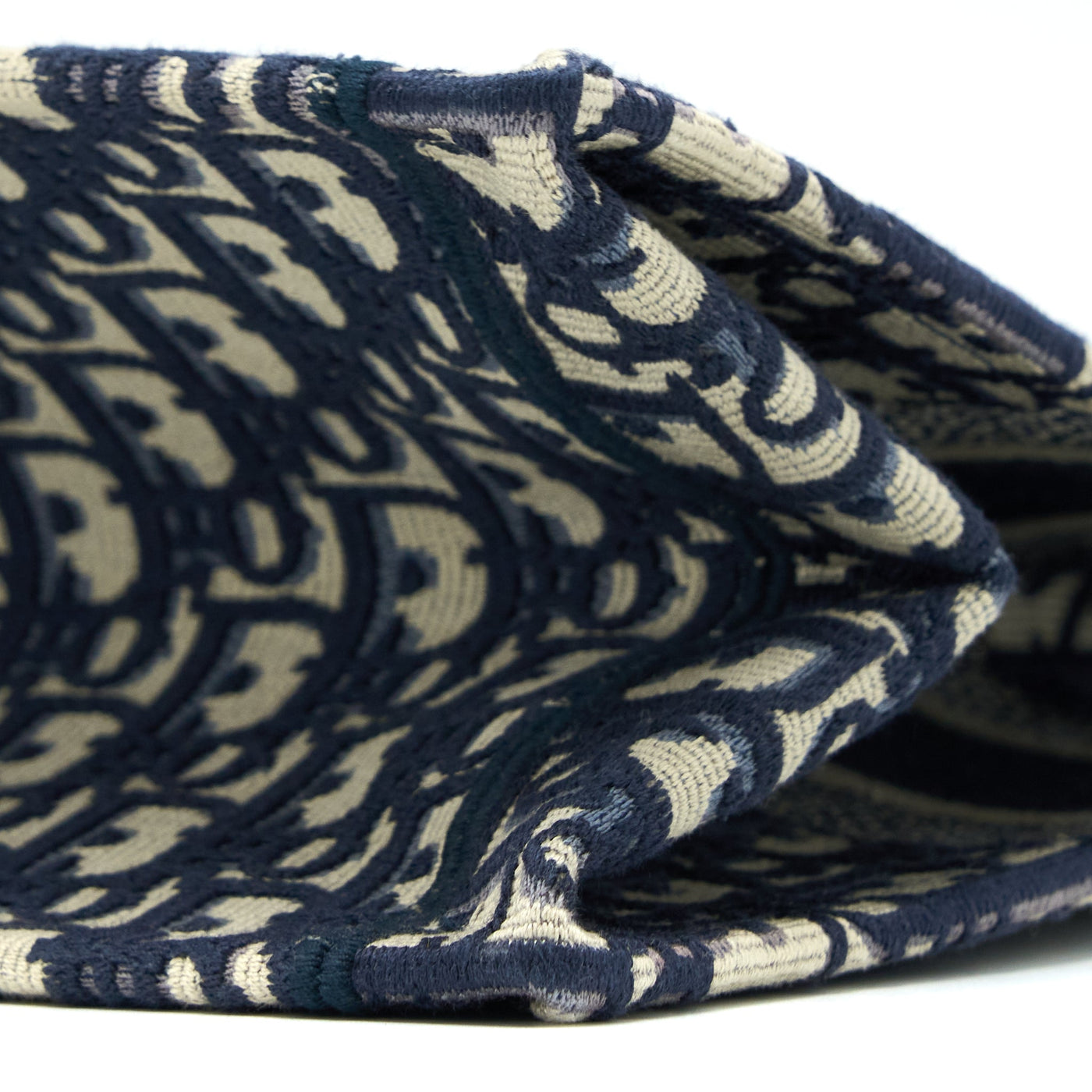 DIOR MEDIUM BOOK TOTE BLUE OBLIQUE EMBROIDERY
