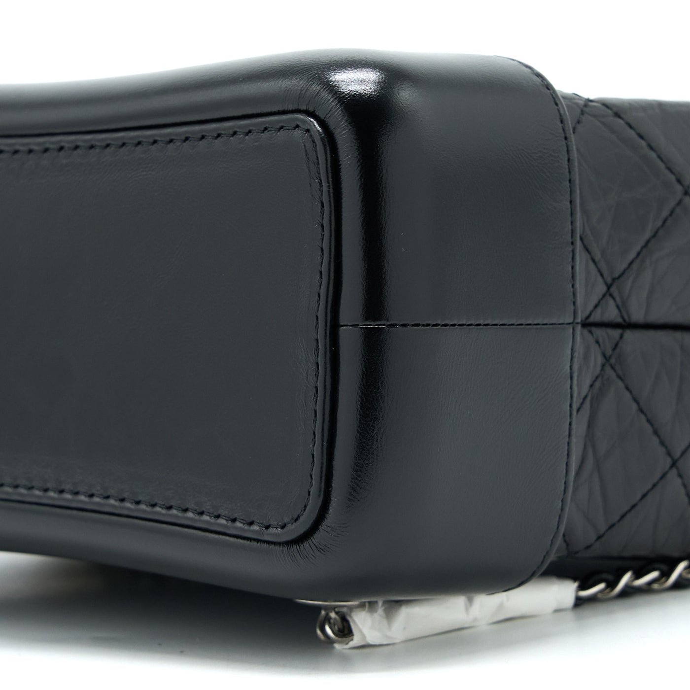 CHANEL SMALL GABRIELLE BACKPACK AGED CALFSKIN BLACK MULTICOLOUR HARDWARE (MICROCHIP)