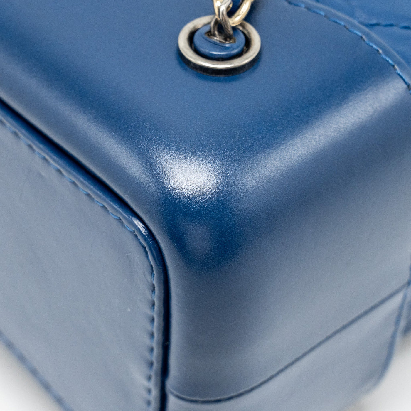 CHANEL GABRIELLE BACKPACK AGED CALFSKIN BLUE MULTICOLOUR HARDWARE