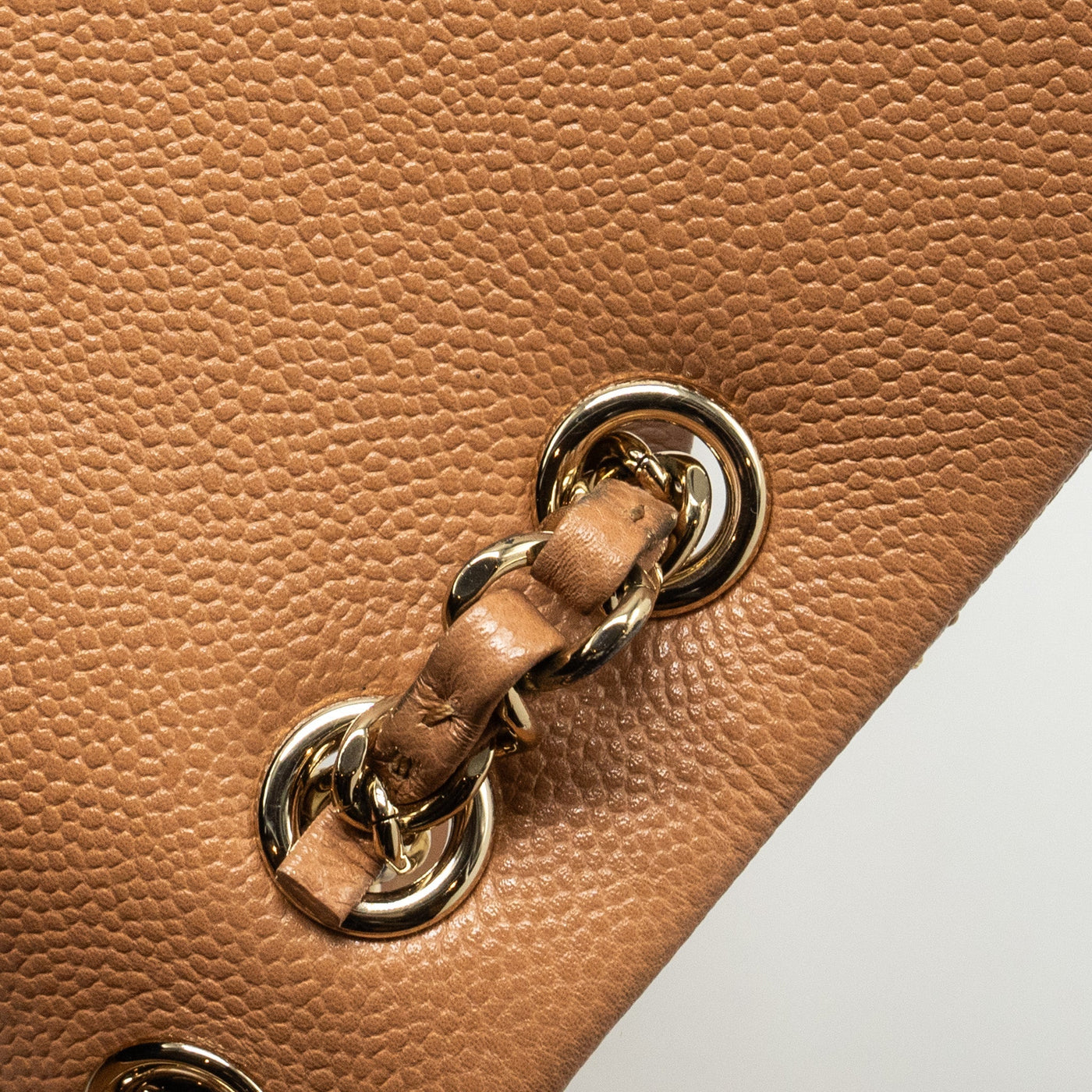 CHANEL TRIPLE PACK BACKPACK CAVIAR CARAMEL LGHW (MICROCHIP)