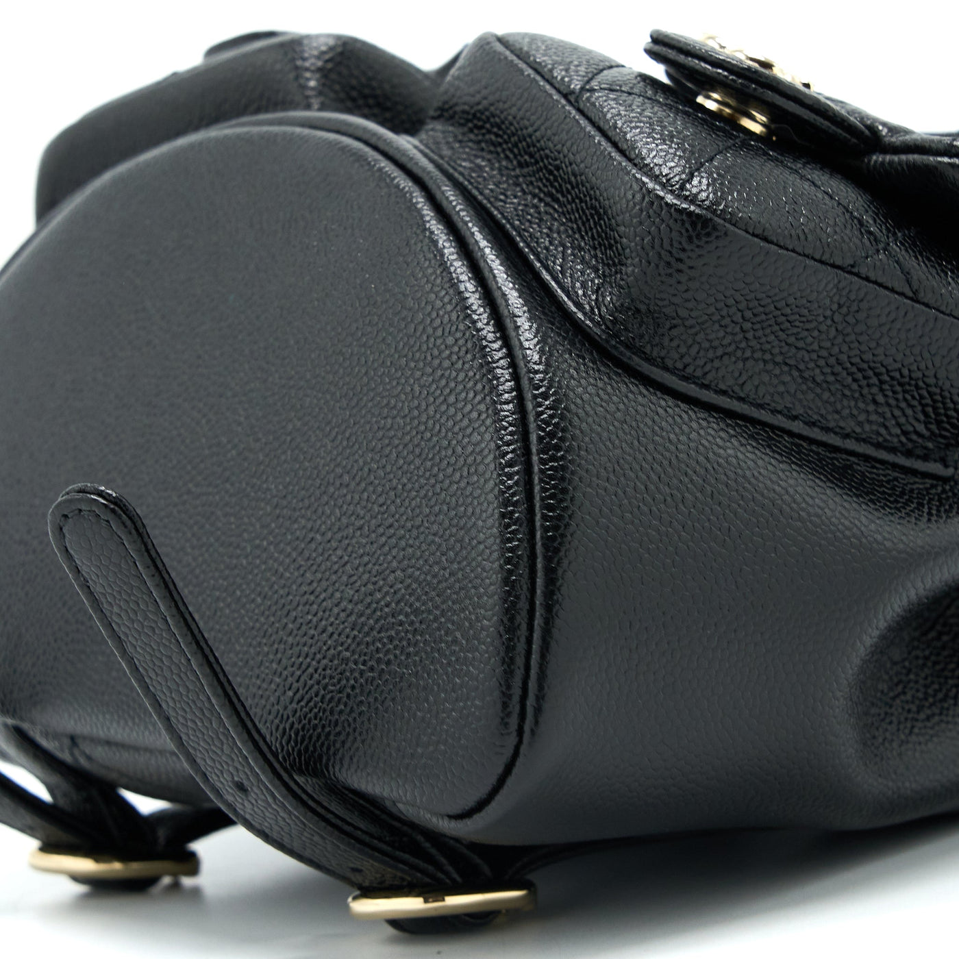 CHANEL 23P MINI TRIPLE PACK BACKPACK CAVIAR BLACK LGHW (MICROCHIP)