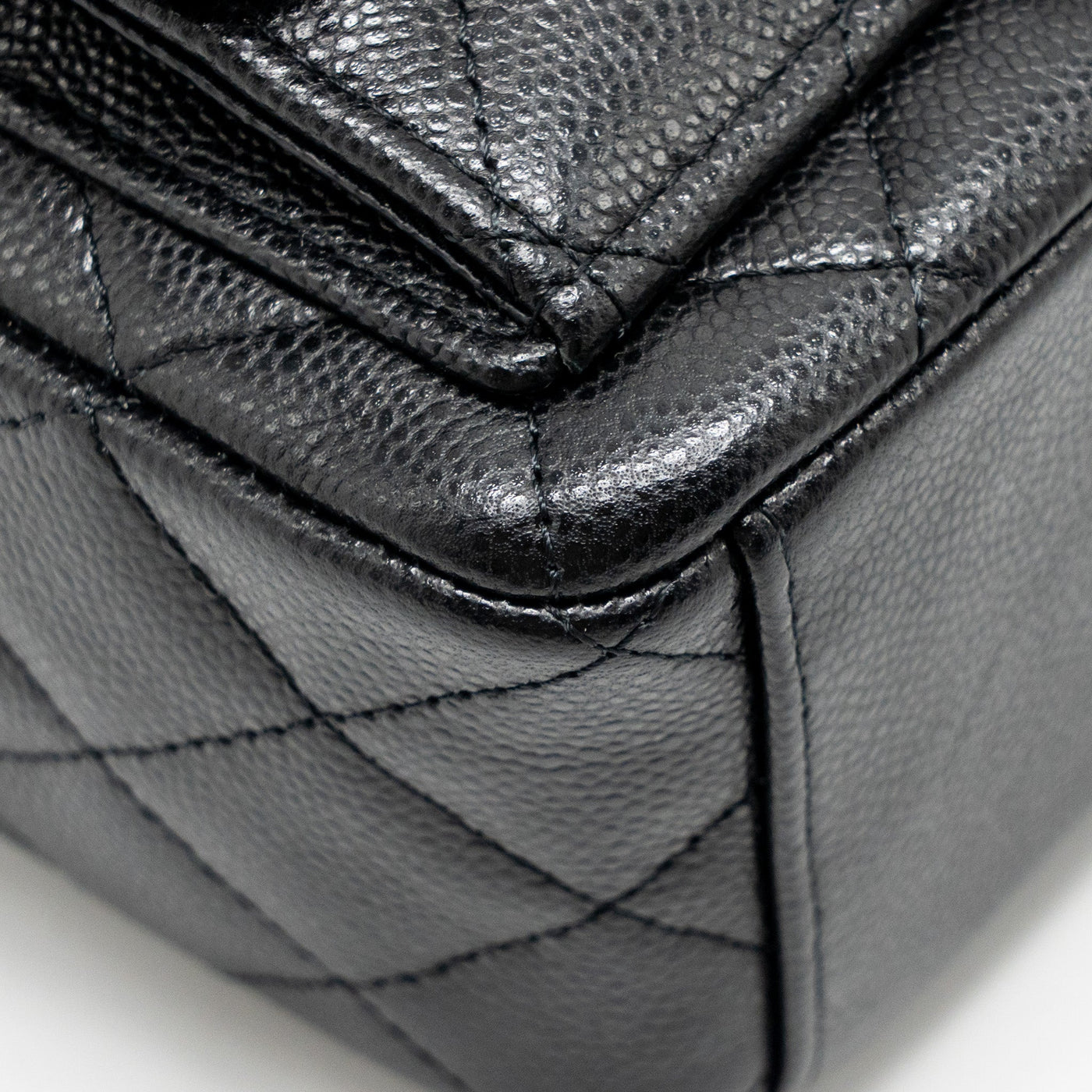 CHANEL MINI BACKPACK / CROSSBODY BAG CAVIAR BLACK LGHW (MICROCHIP)