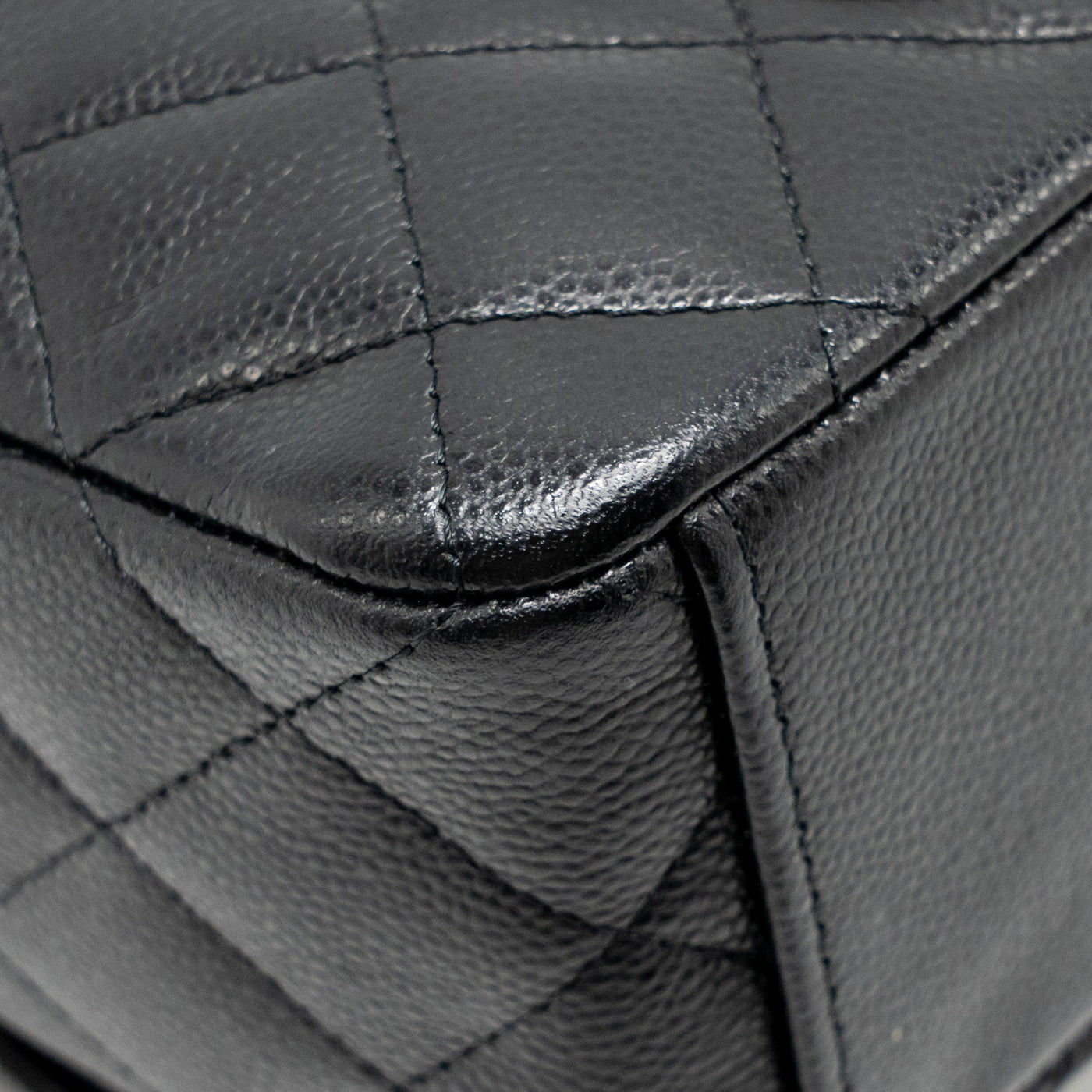 CHANEL MINI BACKPACK / CROSSBODY BAG CAVIAR BLACK LGHW (MICROCHIP)