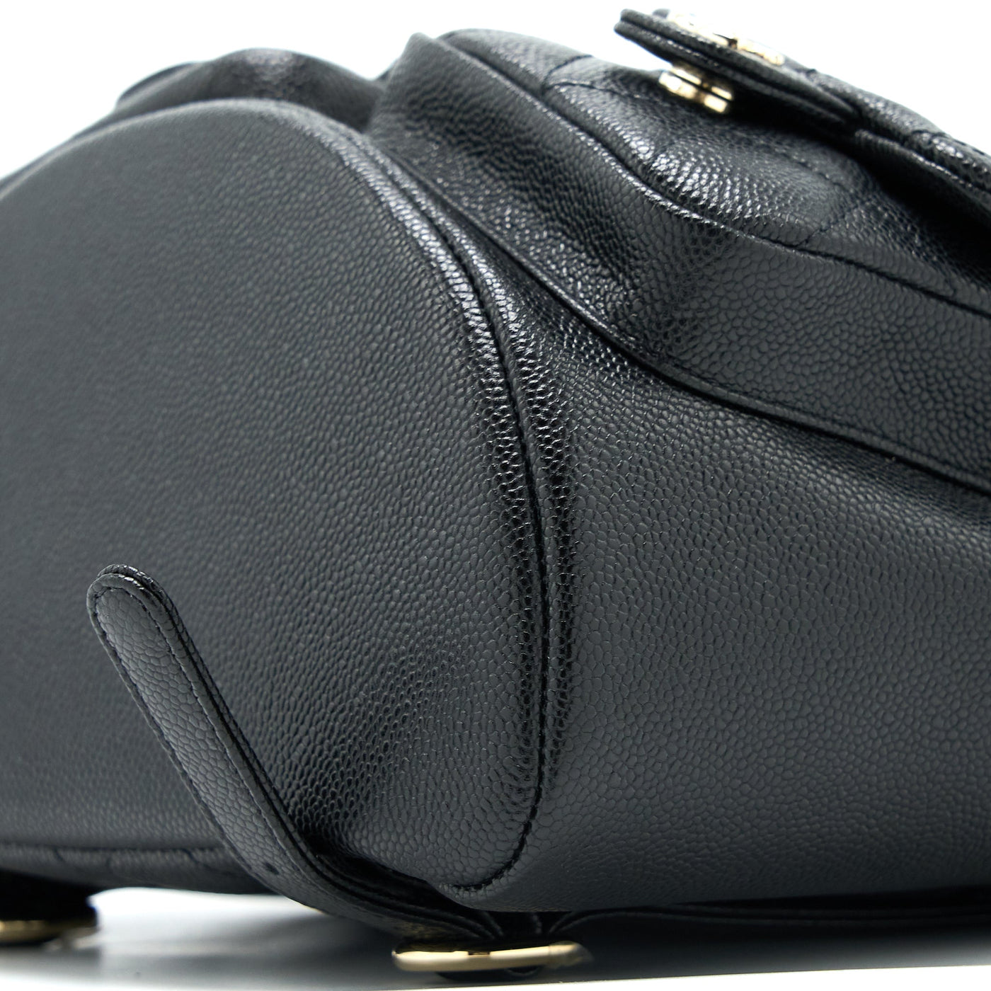 CHANEL 23P TRIPLE PACK BACKPACK CAVIAR BLACK LGHW (MICROCHIP)