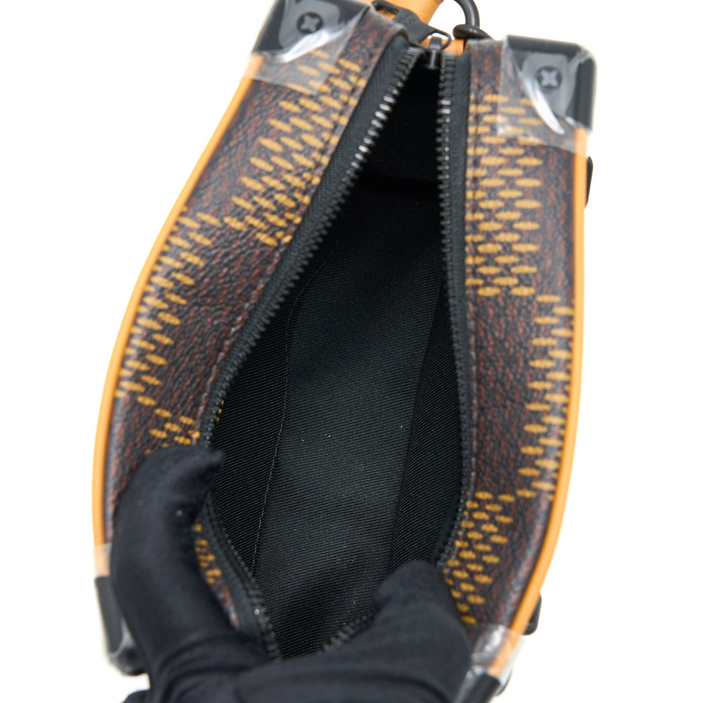 LOUIS VUITTON MINI SOFT TRUNK LIMITED EDITION SUTURES TOILES BLACK HARDWARE