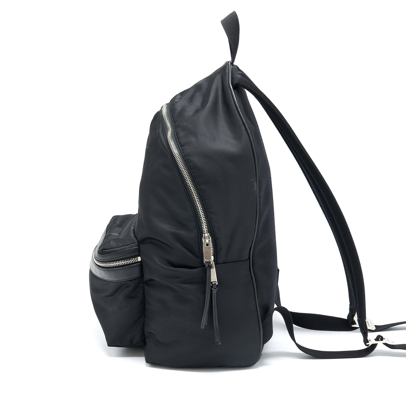 SAINT LAURENT/YSL CITY BACKPACK NYLON BLACK SHW