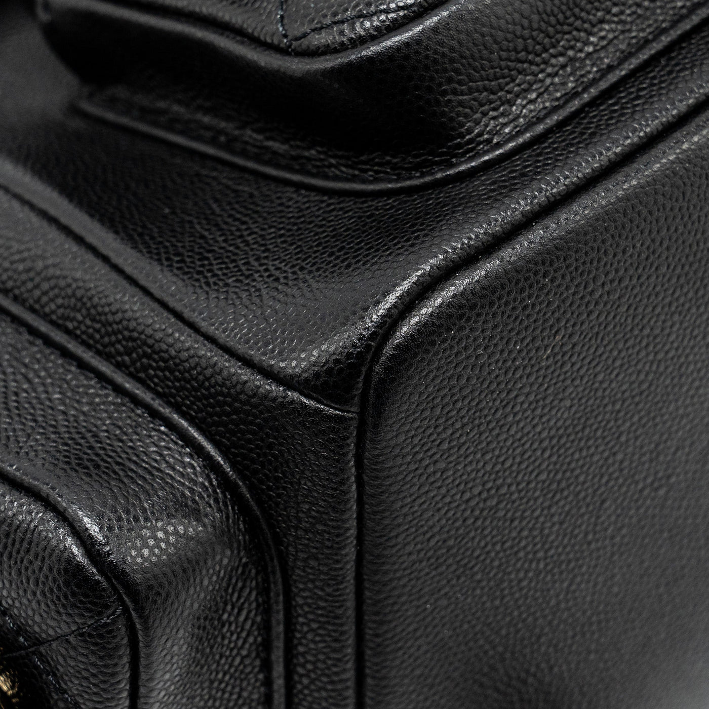 CHANEL TRIPLE POCKET BACKPACK CAVIAR BLACK LGHW (MICROCHIP)