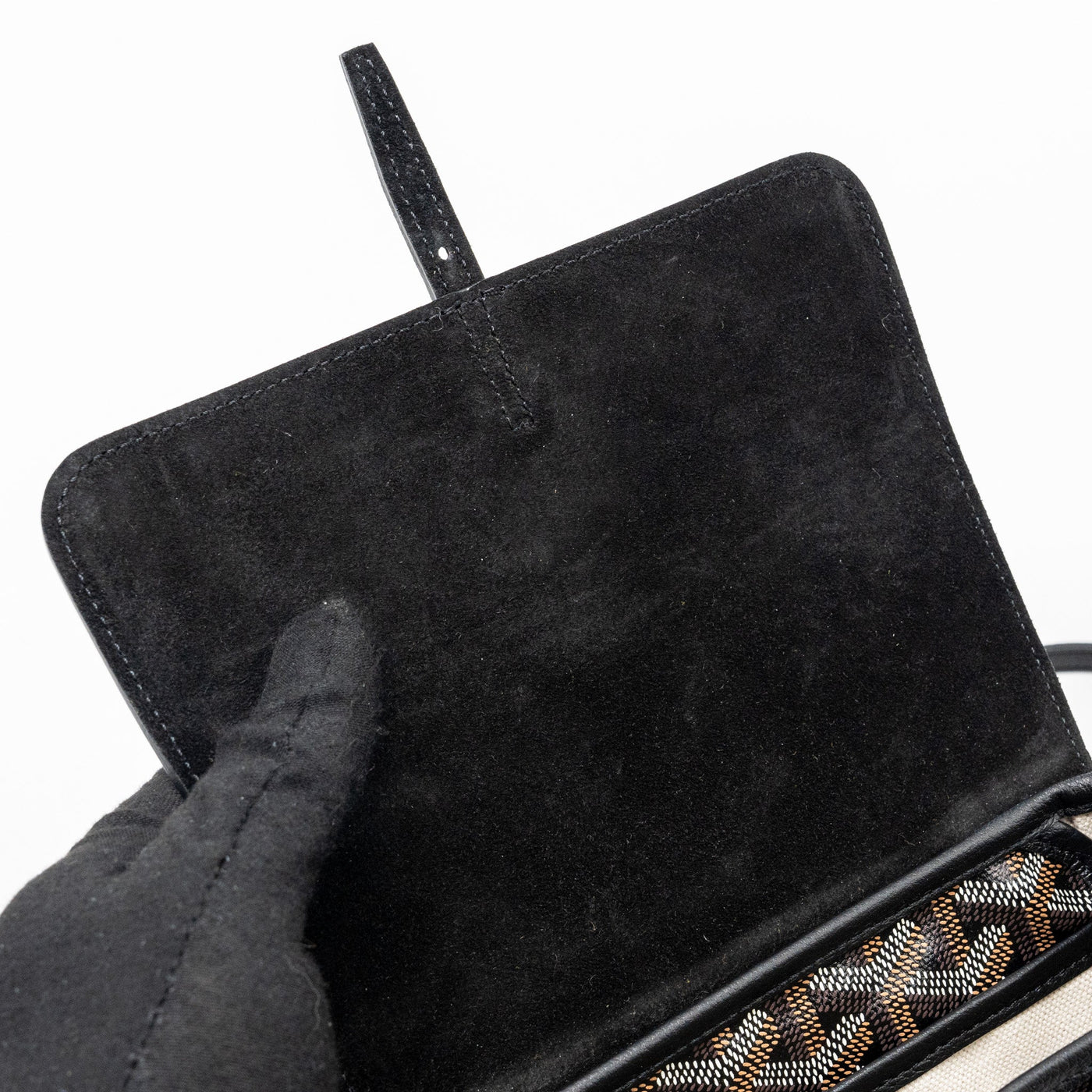 GOYARD MINI ALPIN BACKPACK GOYRADLINE CANVAS / LEATHER BLACK SHW