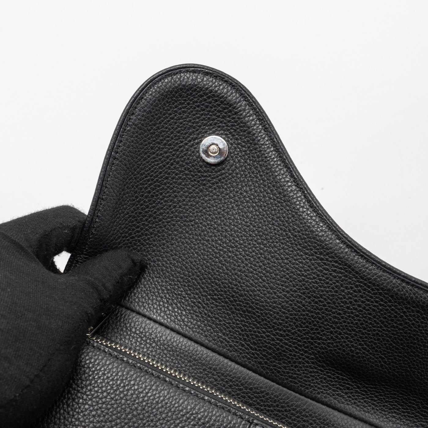 DIOR HOMME SADDLE BAG CALFSKIN BLACK SHW