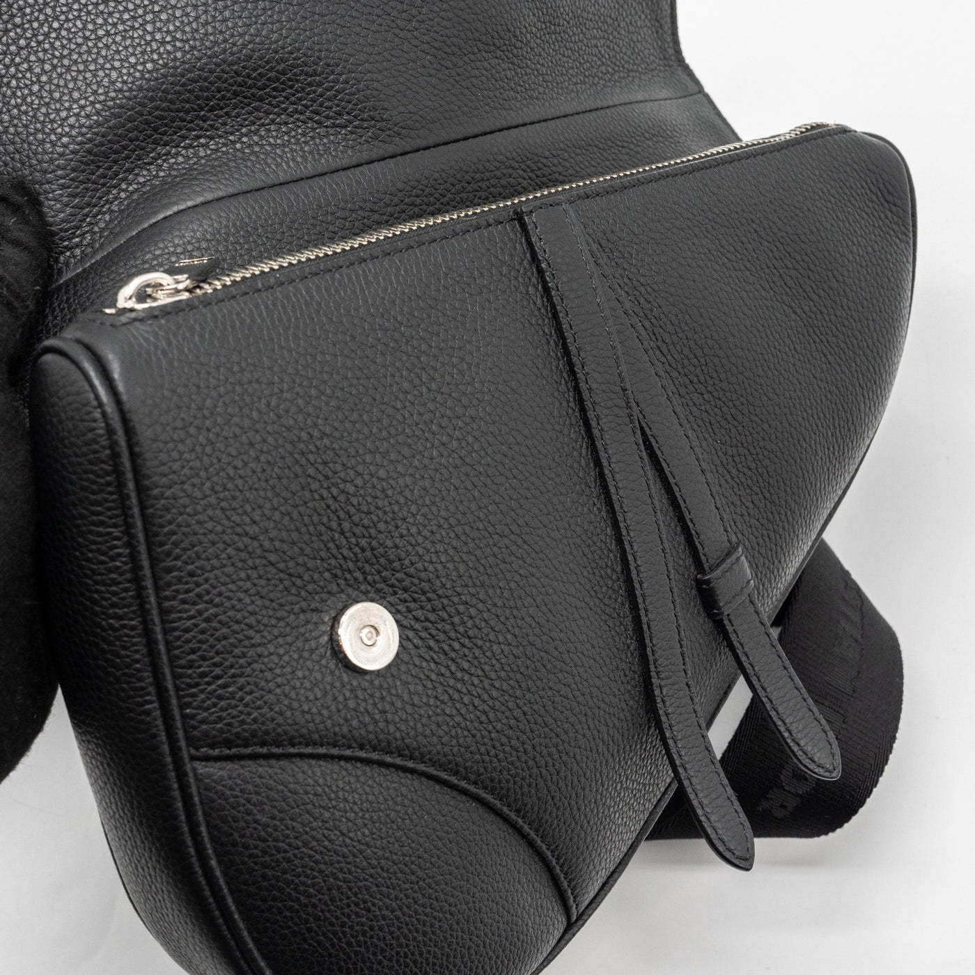 DIOR HOMME SADDLE BAG CALFSKIN BLACK SHW