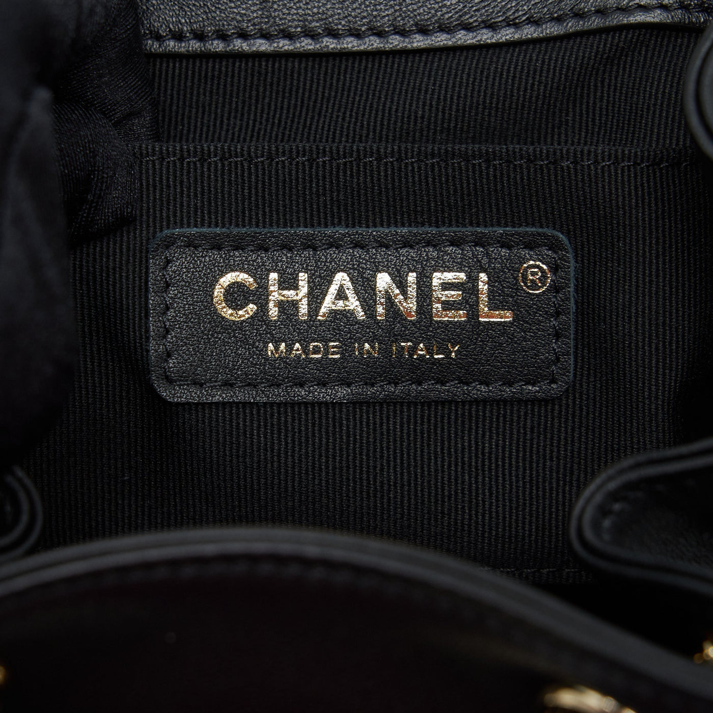 CHANEL DUMA MINI BACKPACK LAMBSKIN BLACK LGHW(MICROCHIP)