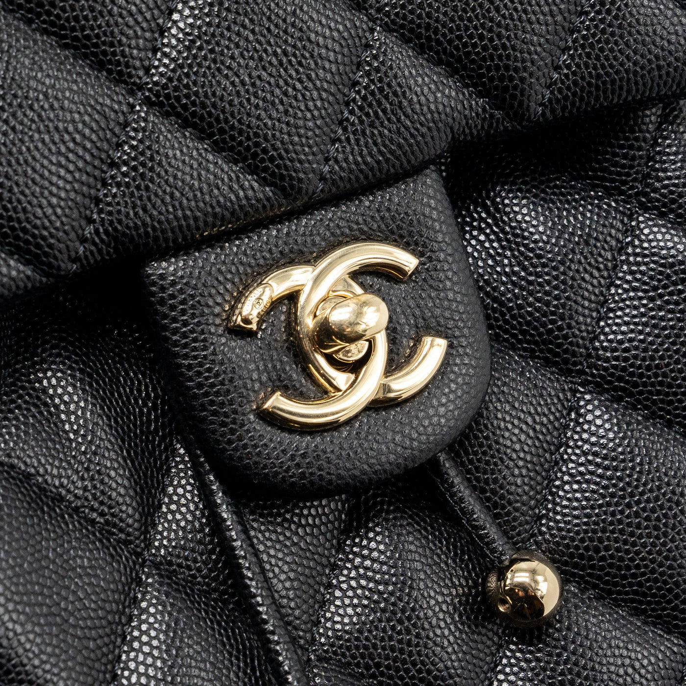 CHANEL 23S MINI BACKPACK CAVIAR BLACK LGHW (MICROCHIP)