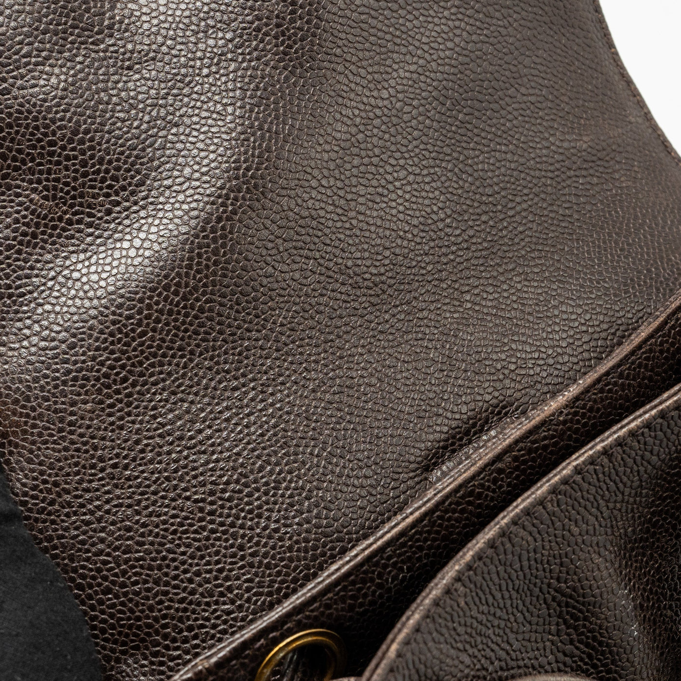 CHANEL VINTAGE FLAP BACKPACK CAVIAR BROWN GHW
