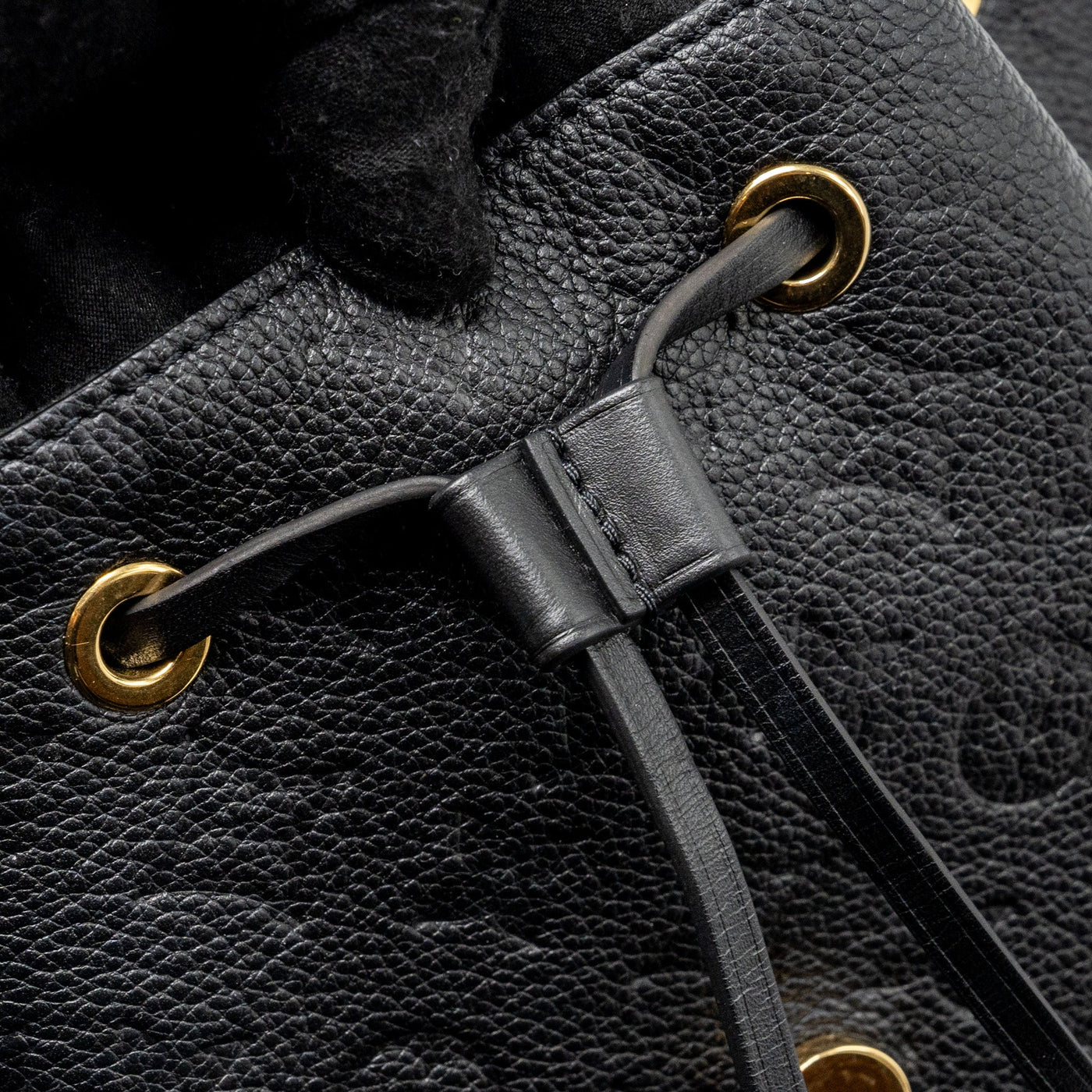 LOUIS VUITTON MONTSOURIS PM BACKPACK MONOGRAM EMPREINTE BLACK GHW