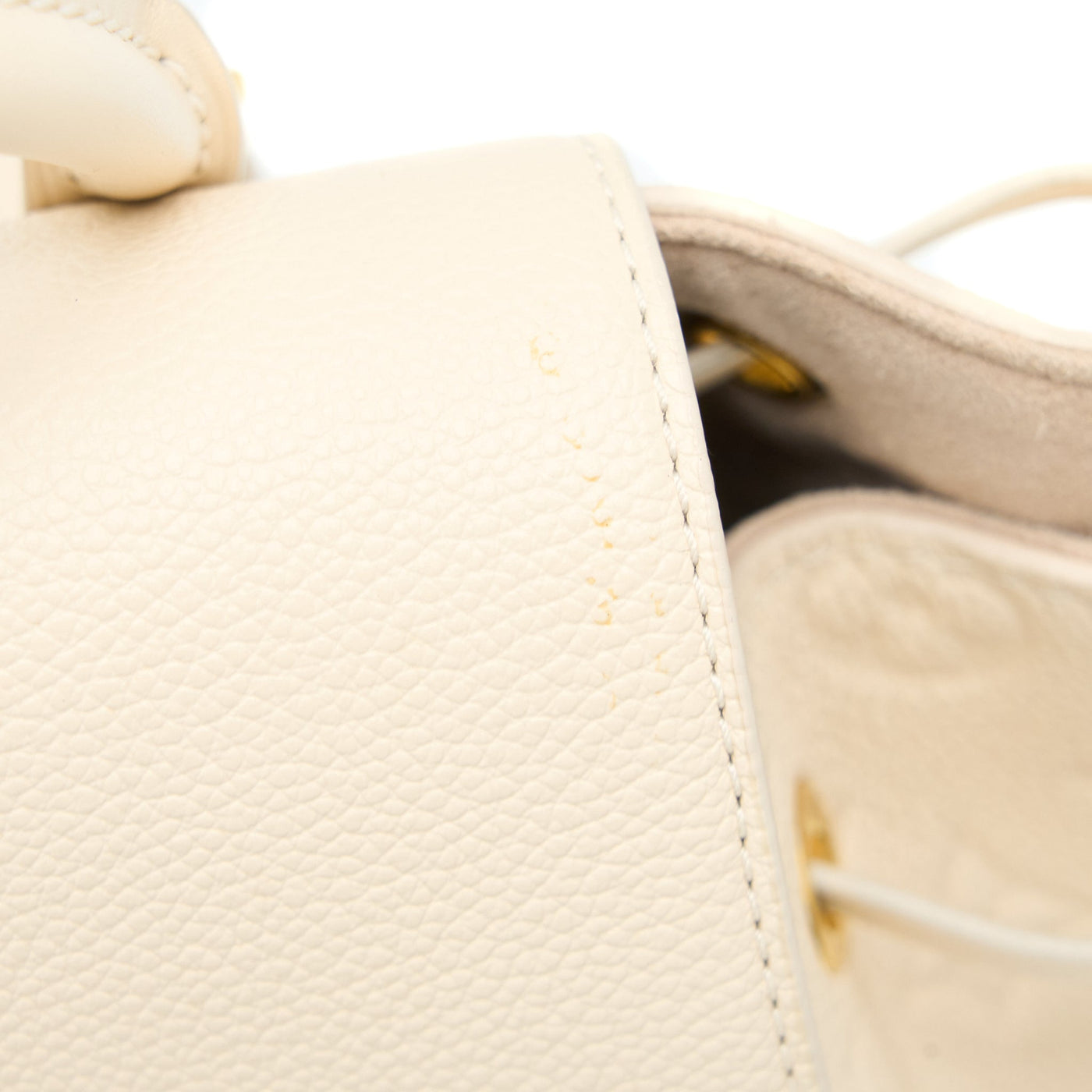 LOUIS VUITTON MONTSOURIS BACKPACK MONOGRAM EMPREINTE CREAM GHW
