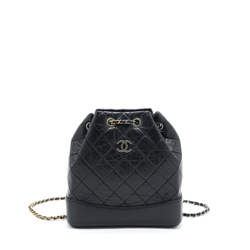 CHANEL SMALL GABRIELLE BACKPACK CALFSKIN MULTICOLOUR HARDWARE (MICROCHIP)