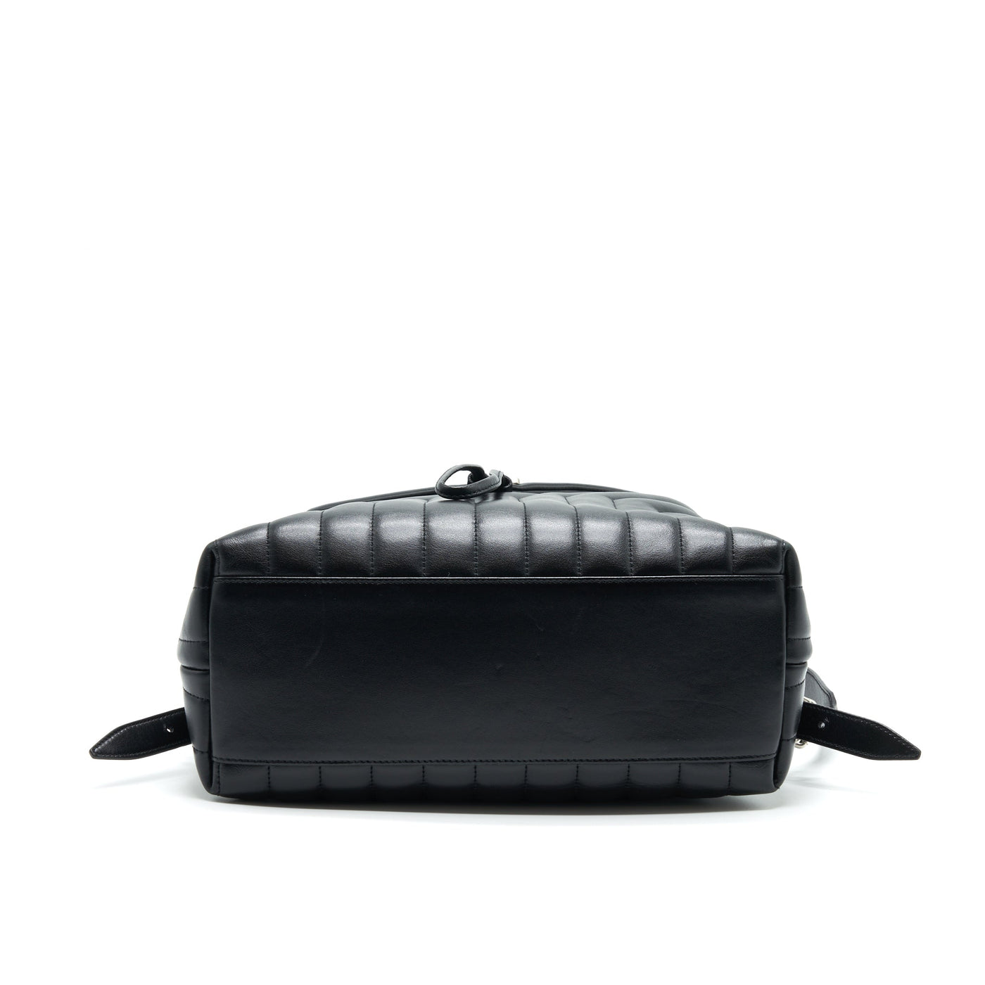 SAINT LAURENT MEDIUM LOULOU BACKPACK BLACK Y MATELASS