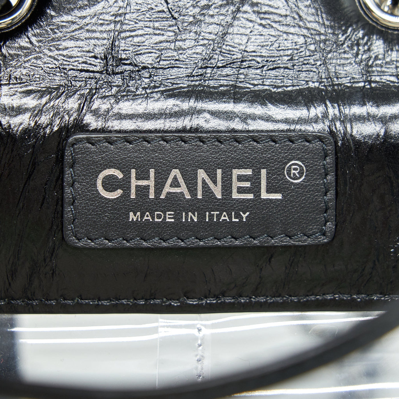 CHANEL TRANSPARENT LEATHER/ PVC CROSSBODY BAG