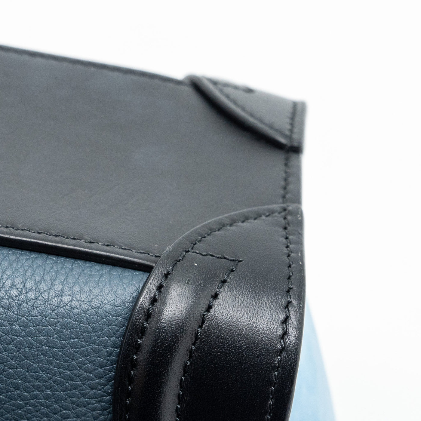 CELINE NANO LUGGAGE BAG MULTI COLOUR BLUE/DARK BLUE/BLACK GHW