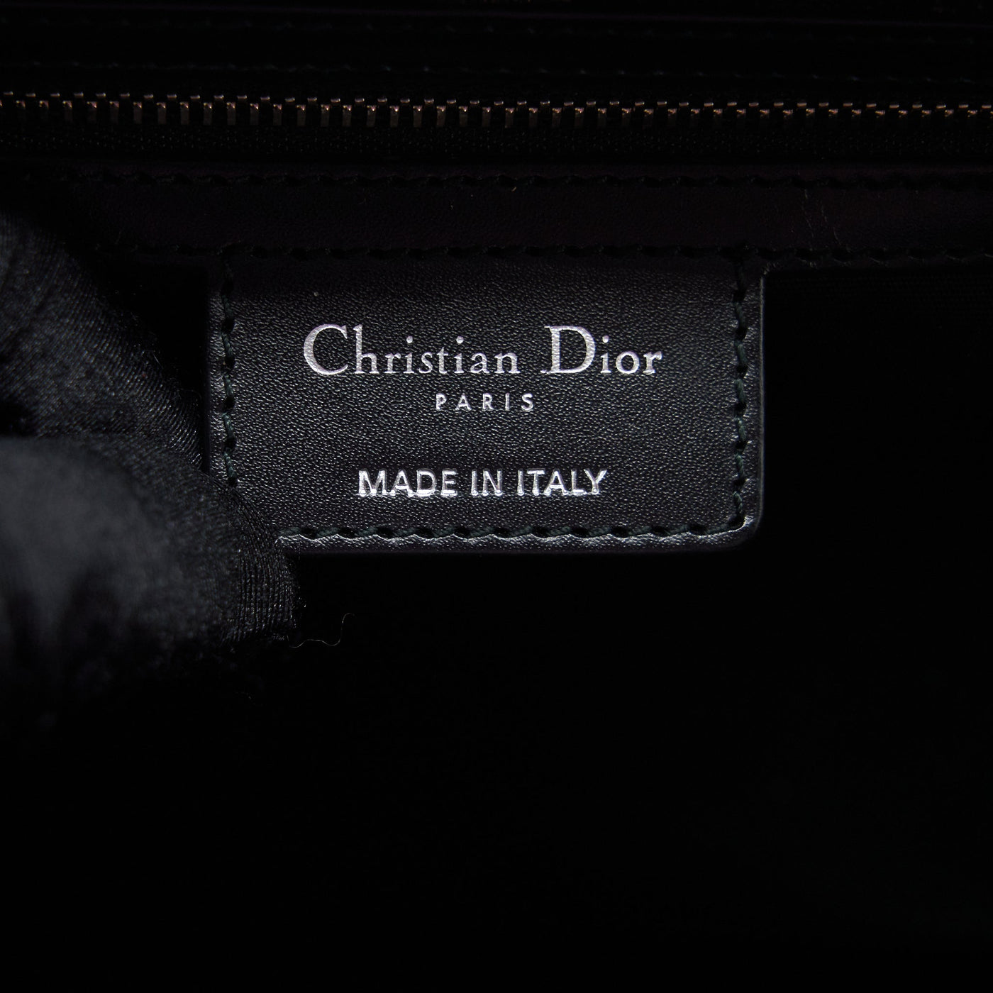 DIOR LADY DIOR TOTE BAG CANVAS BLACK SHW