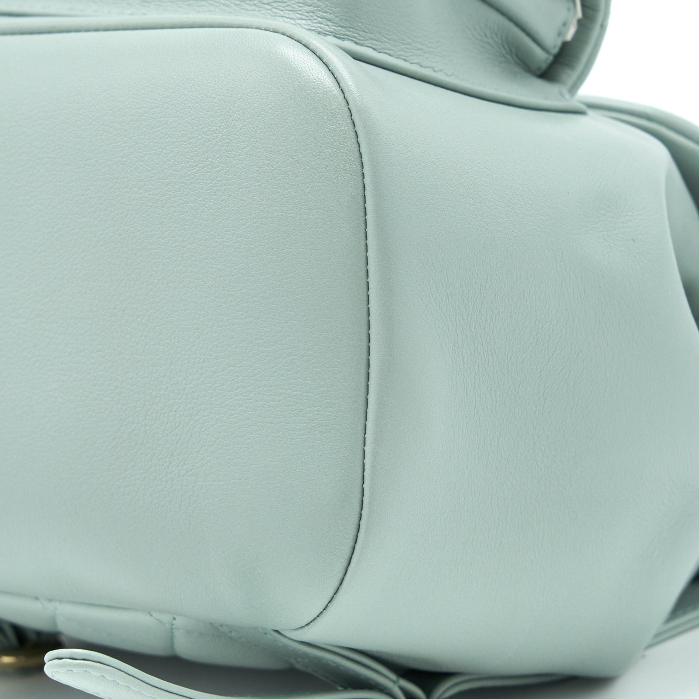 CHANEL 23C DUMA MINI BACKPACK CALFSKIN LIGHT GREY LGHW (MICROCHIP)