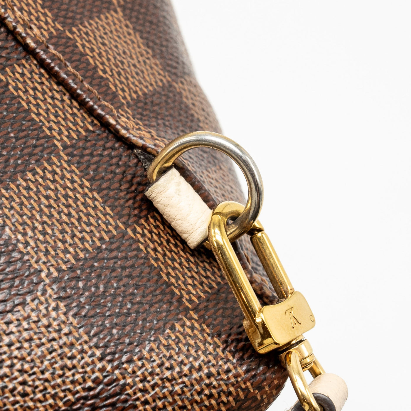 LOUIS VUITTON CLAPTON BACKPACK DAMIER EBENE/LIGHT PINK GHW