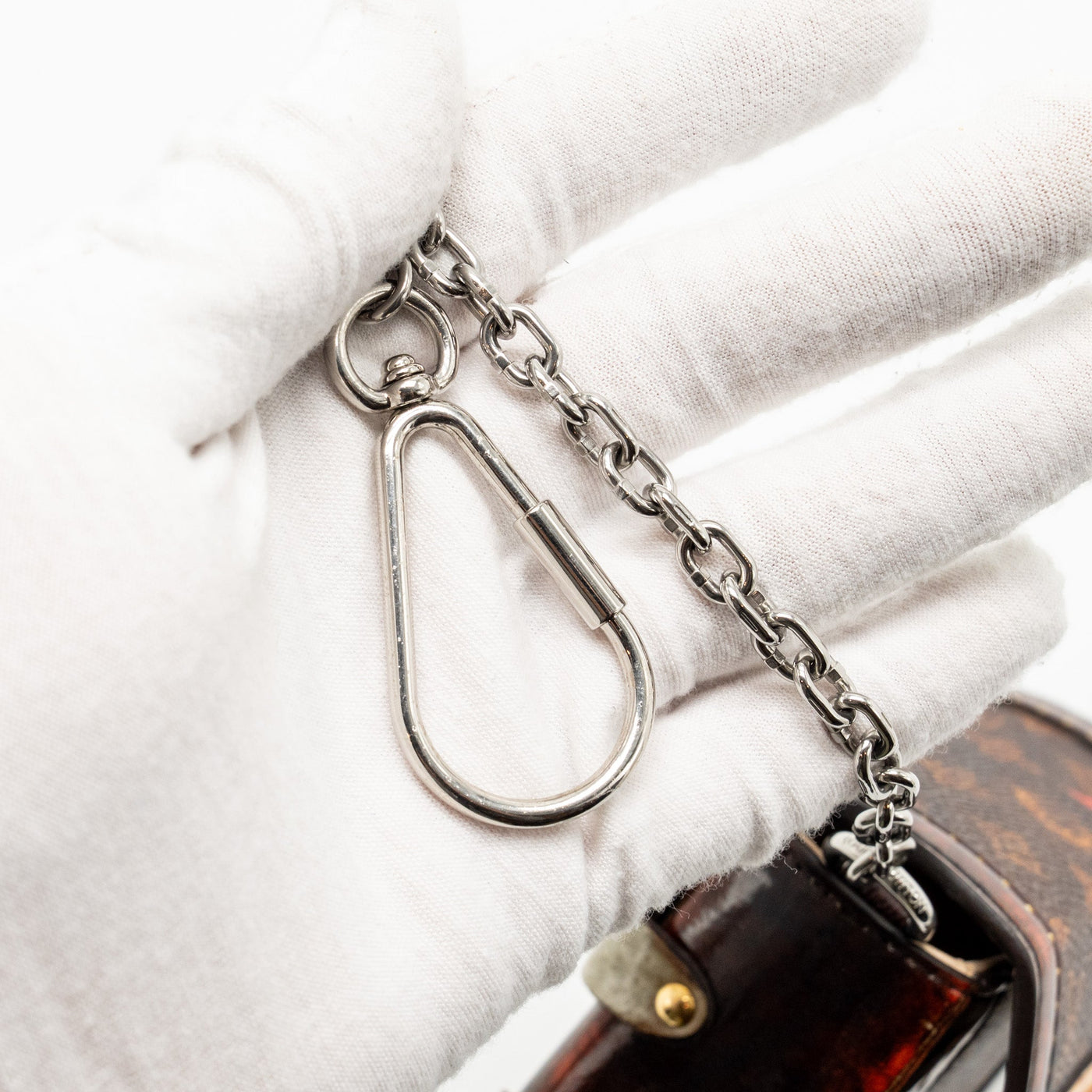 LOUIS VUITTON ESSENTIAL TRUNK MINI BAG/BAG CHARM MONOGRAM CANVAS MULTICOLOUR HARDWARE
