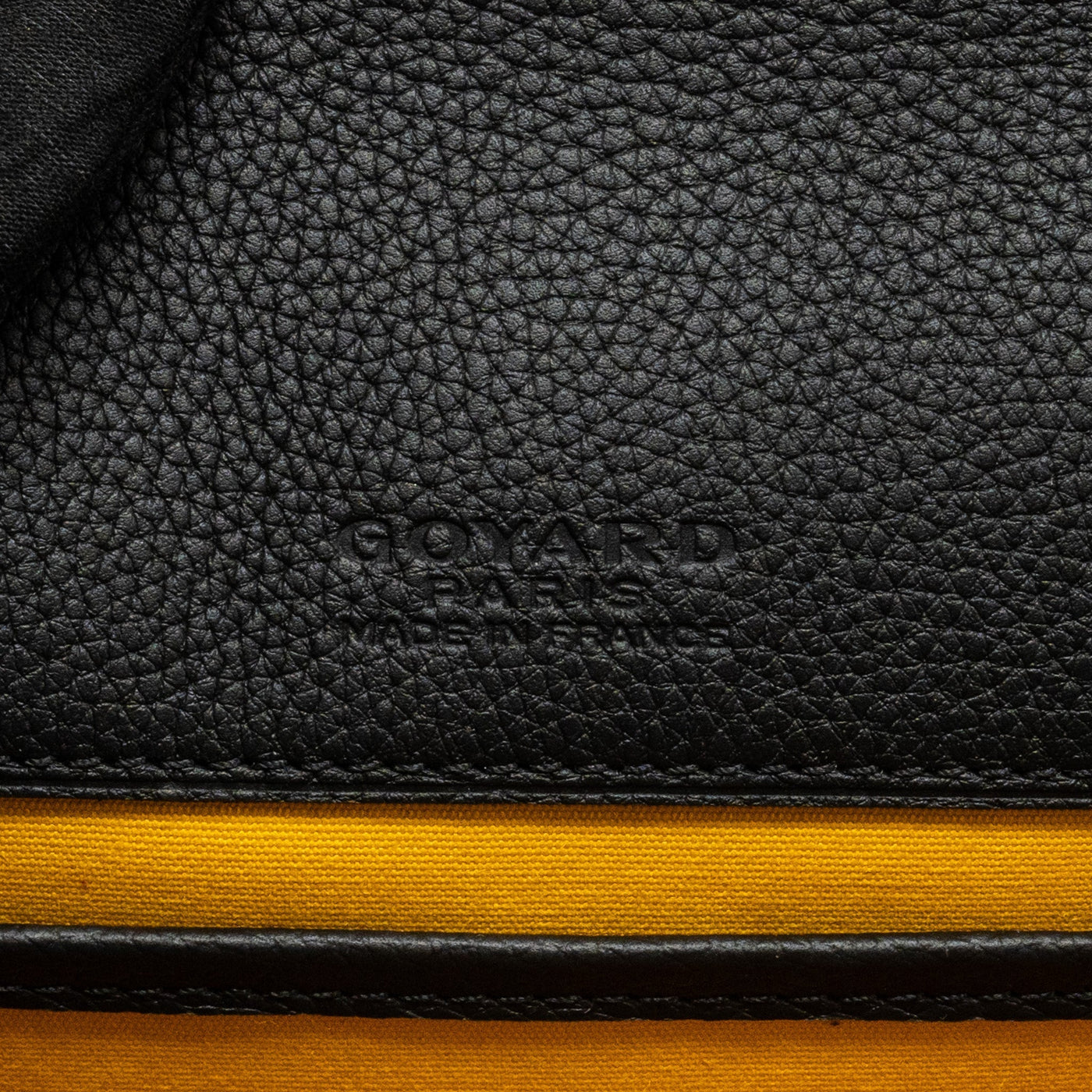 GOYARD BELVEDERE MM MESSENGER BAG GOYARDINE CANVAS/CALFSKIN BLACK SHW