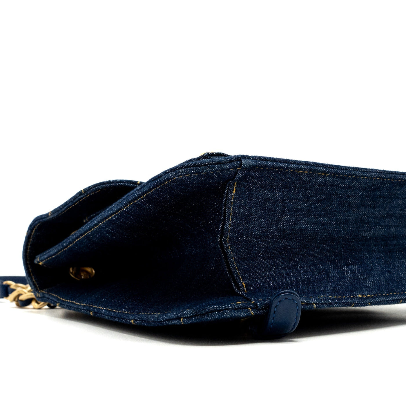 CHANEL 23S FLAP BACKPACK DENIM BLUE BRUSHED GHW (MICROCHIP)