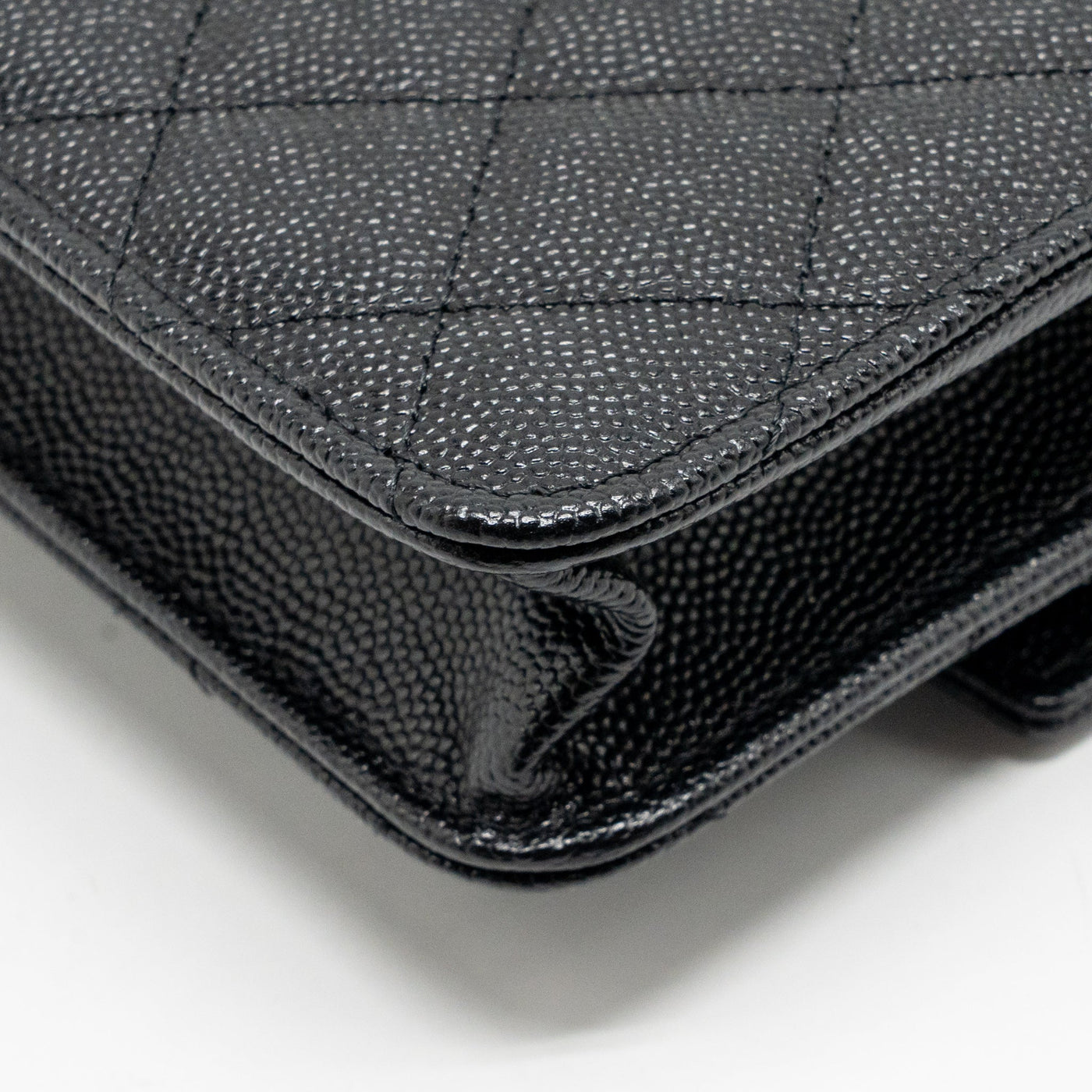 CHANEL 25C QUILTED CC TOP HANDLE MINI BACKPACK CAVIAR BLACK LGHW (MICROCHIP)
