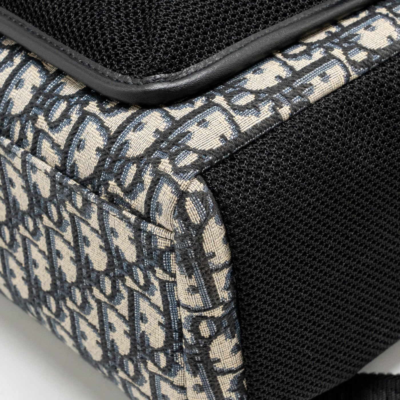 DIOR MEN’S BACKPACK DIOR OBLIQUE CANVAS / CALFSKIN BLUE / BLACK SHW