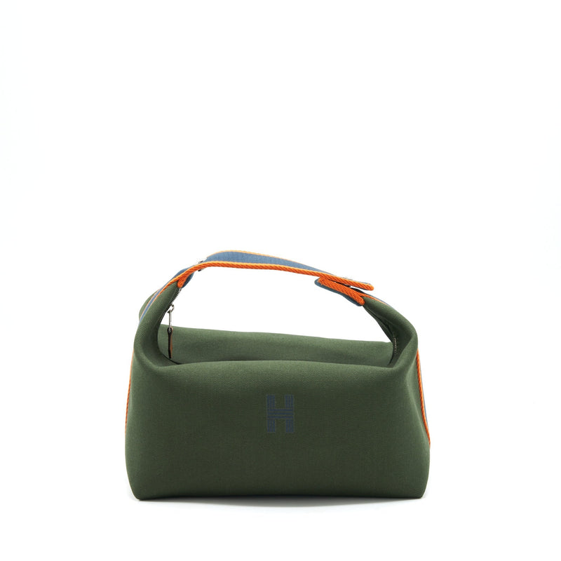HERMES BRIDE-A-BRAC CASE LARGE MODEL TRAVEL POUCH DARK GREEN