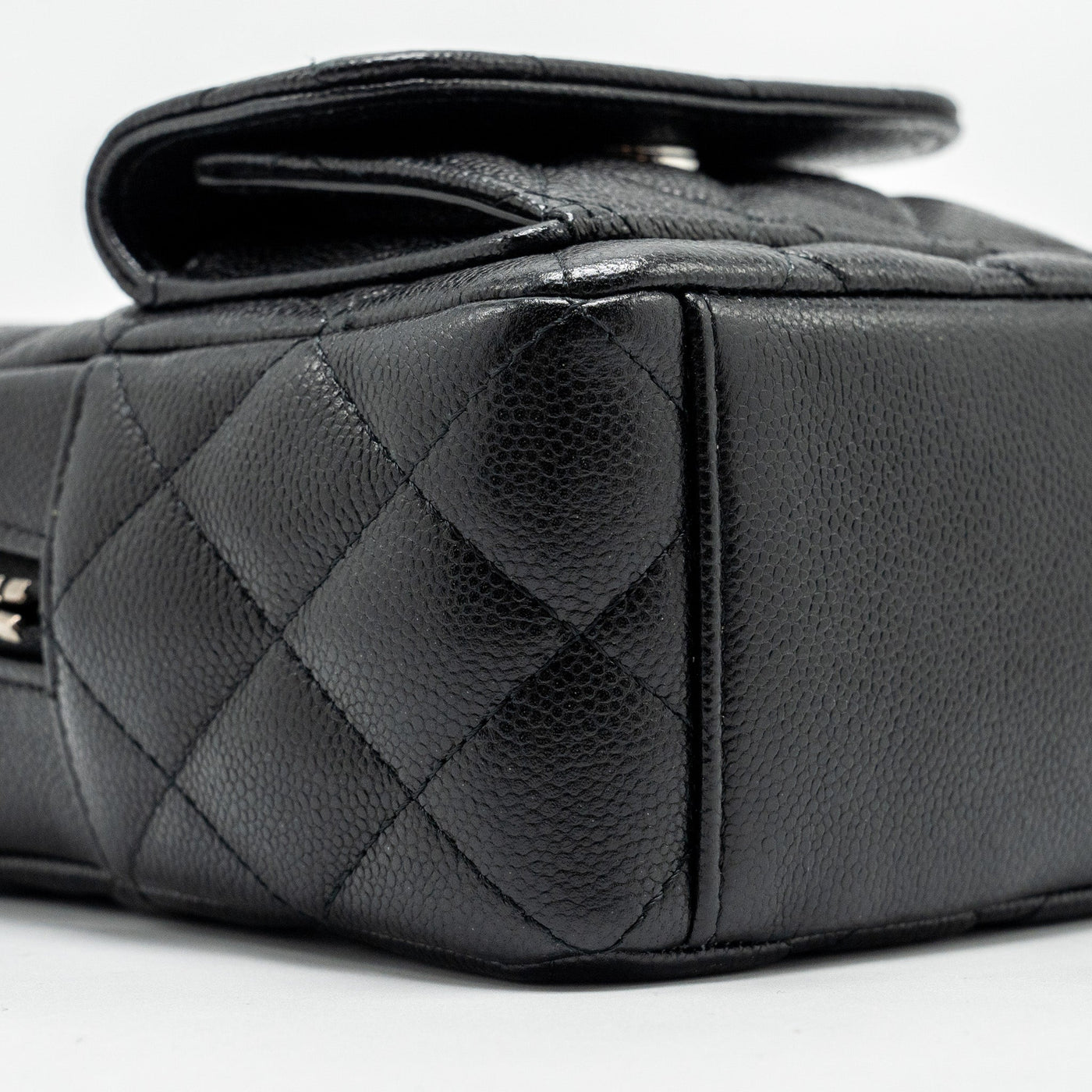 CHANEL 24P MINI BACKPACK/CROSSBODY BAG CAVIAR BLACK SHW (MICROCHIP)