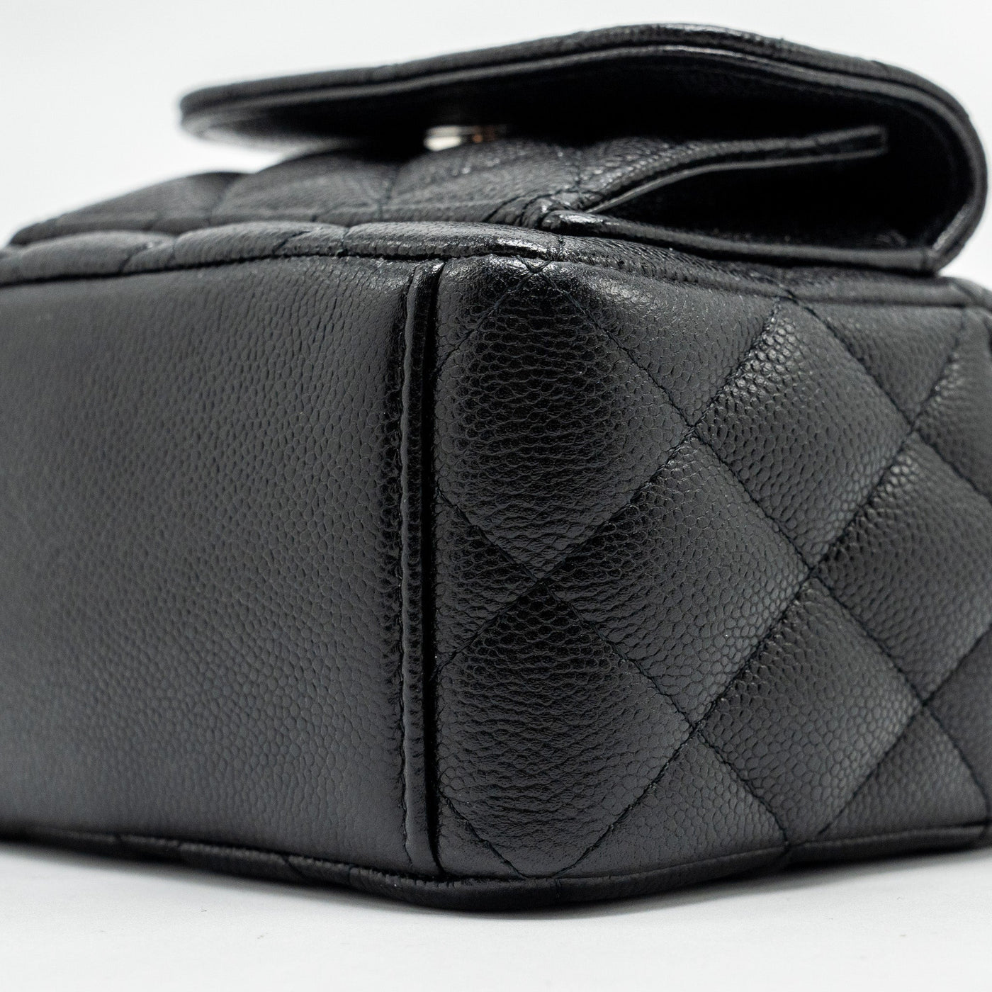 CHANEL 24P MINI BACKPACK/CROSSBODY BAG CAVIAR BLACK SHW (MICROCHIP)