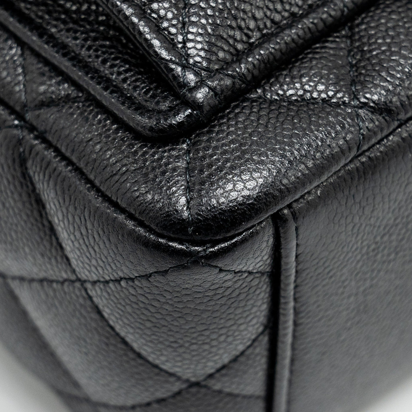CHANEL 24P MINI BACKPACK/CROSSBODY BAG CAVIAR BLACK SHW (MICROCHIP)