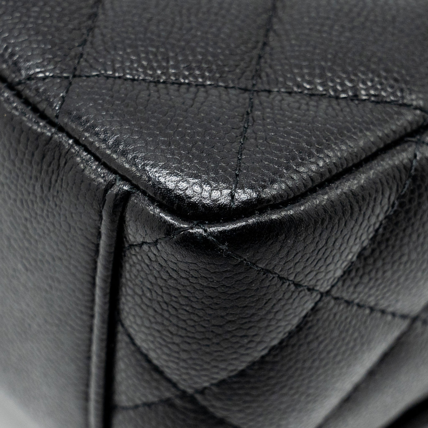 CHANEL 24P MINI BACKPACK/CROSSBODY BAG CAVIAR BLACK SHW (MICROCHIP)