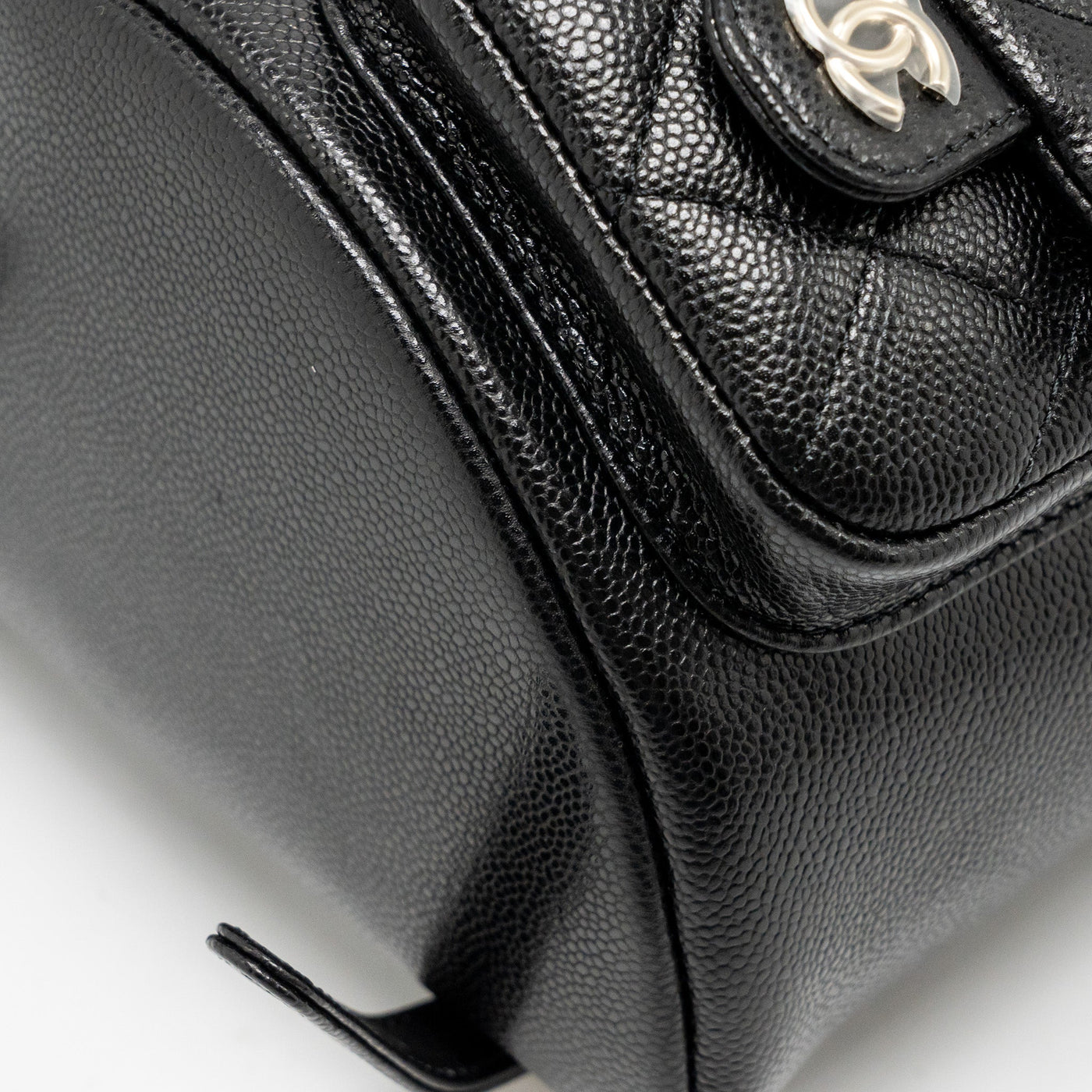 CHANEL TRIPLE PACK DUMA BACKPACK CAVIAR BLACK LGHW (MICROCHIP)