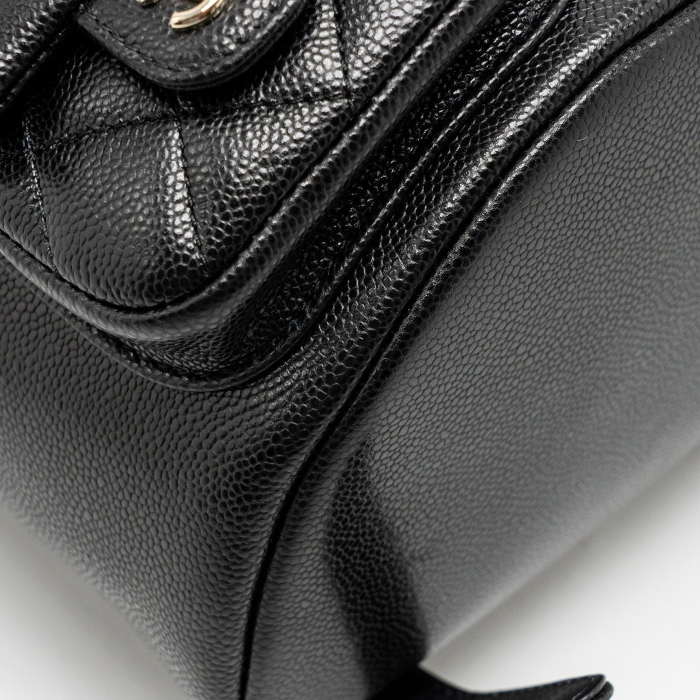 CHANEL TRIPLE PACK DUMA BACKPACK CAVIAR BLACK LGHW (MICROCHIP)
