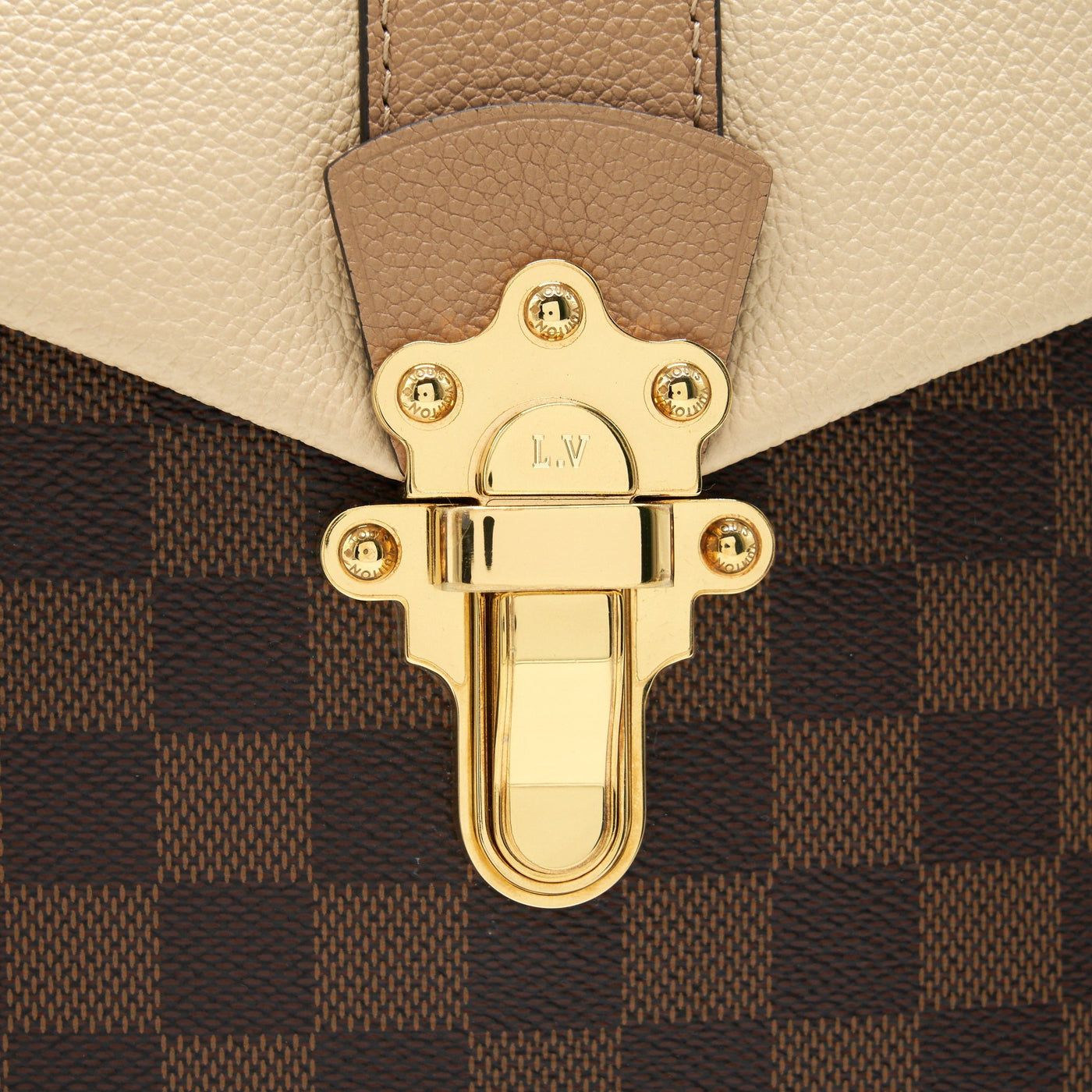 LOUIS VUITTON CLAPTON BACKPACK DAMIER EBENE LEATHER BROWN