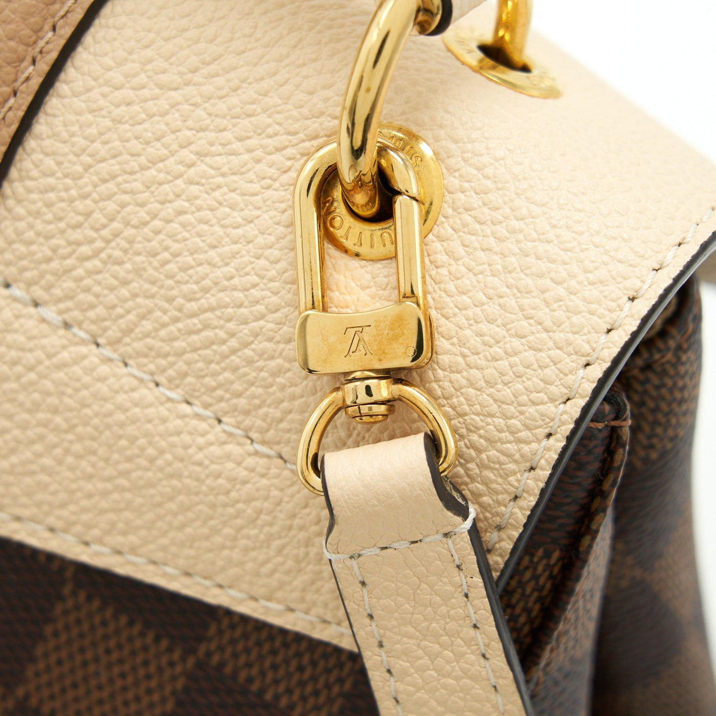 LOUIS VUITTON CLAPTON BACKPACK DAMIER EBENE LEATHER BROWN